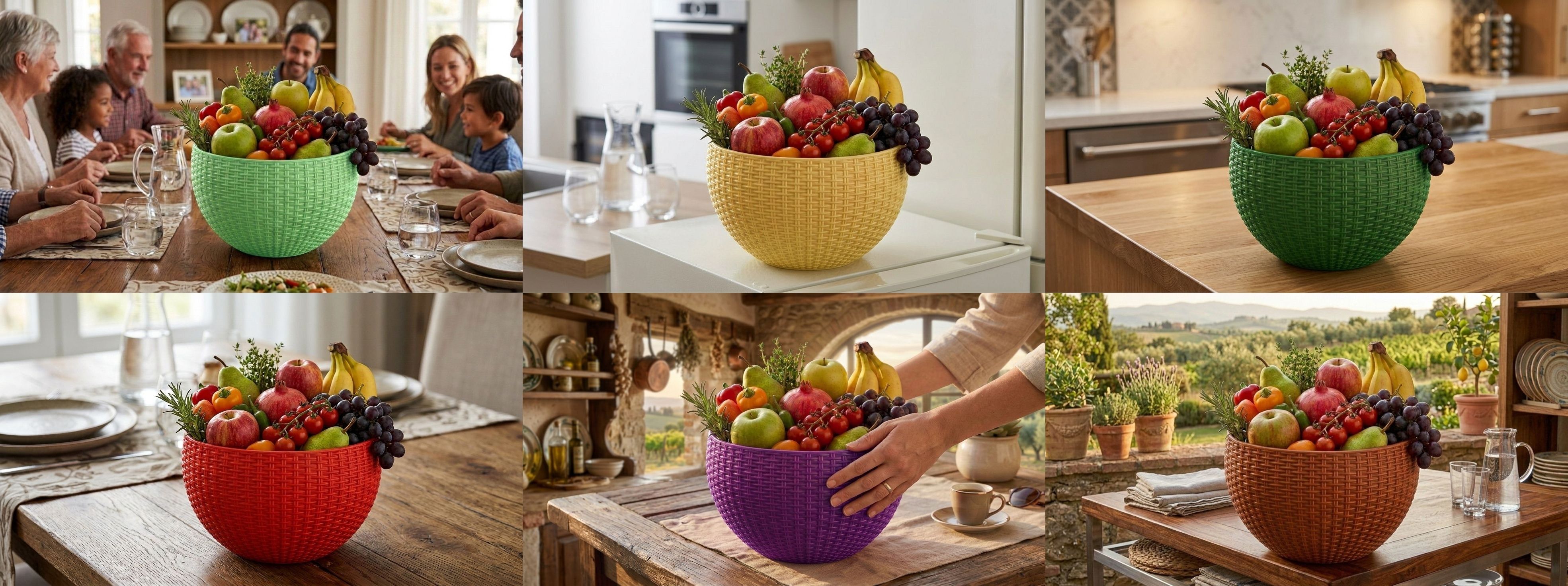 bluevista Multi SmartKitchen Basket Plastic Fruit & Vegetable Basket-picture-3