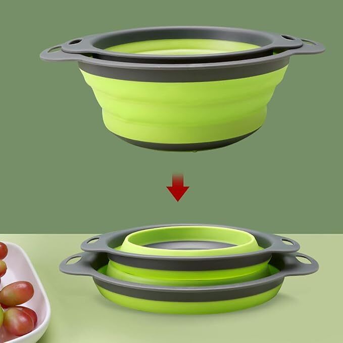 Silicone Vegetables & Fruits Wash Tray (MULTICOLOR) Silicone Fruit & Vegetable Basket-image-16
