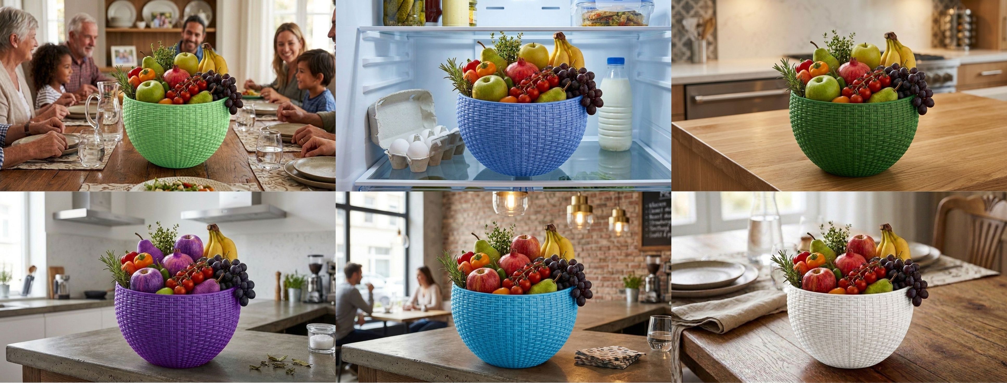 bluevista Multi SmartKitchen Basket Plastic Fruit & Vegetable Basket-picture-27