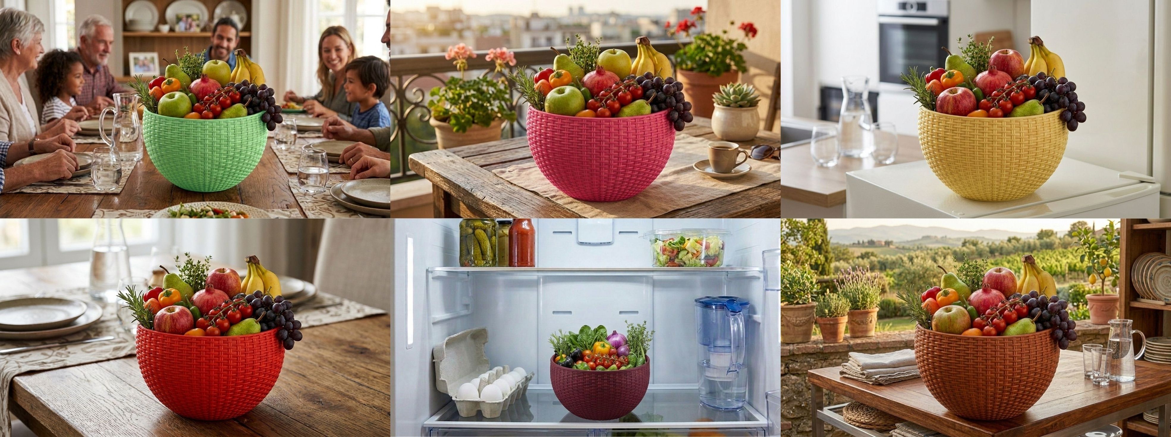 blooming furnancy Multi SmartKitchen Basket Plastic Fruit & Vegetable Basket-picture-19