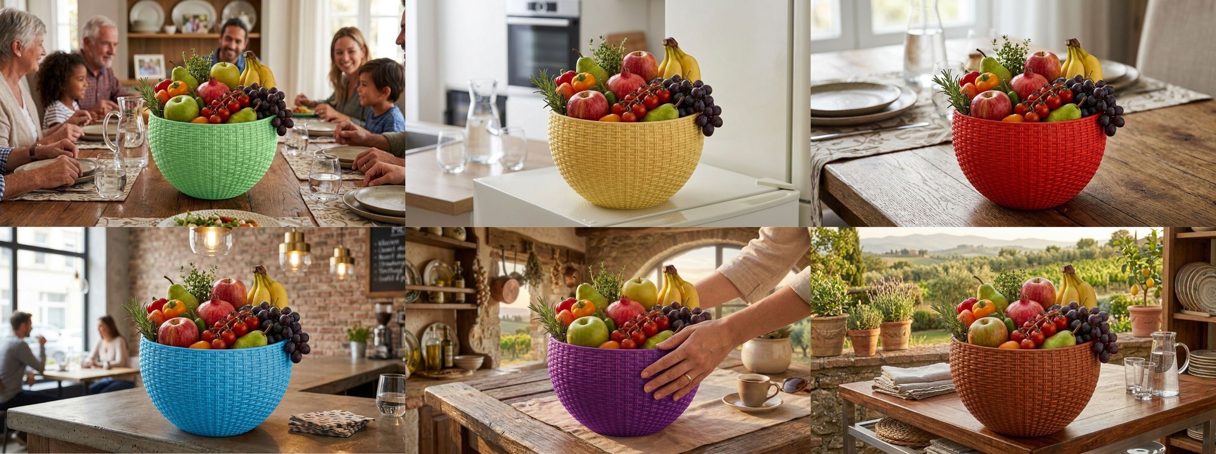 bluevista Multi SmartKitchen Basket Plastic Fruit & Vegetable Basket-picture-20
