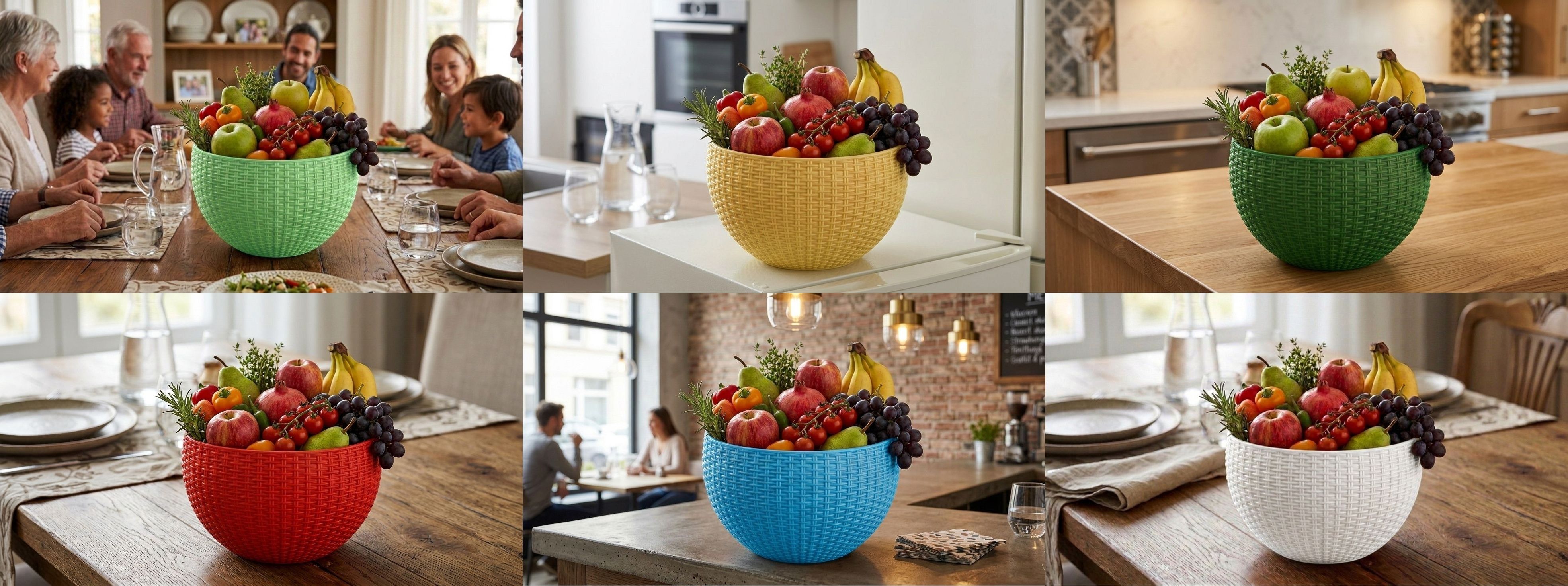 bluevista Multi SmartKitchen Basket Plastic Fruit & Vegetable Basket-picture-38