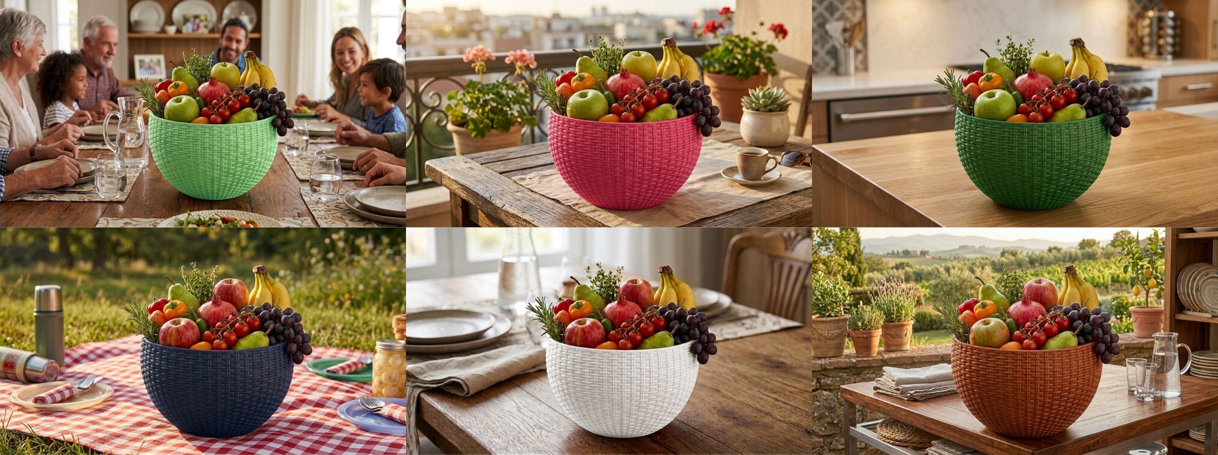 bluevista Multi SmartKitchen Basket Plastic Fruit & Vegetable Basket-picture-25