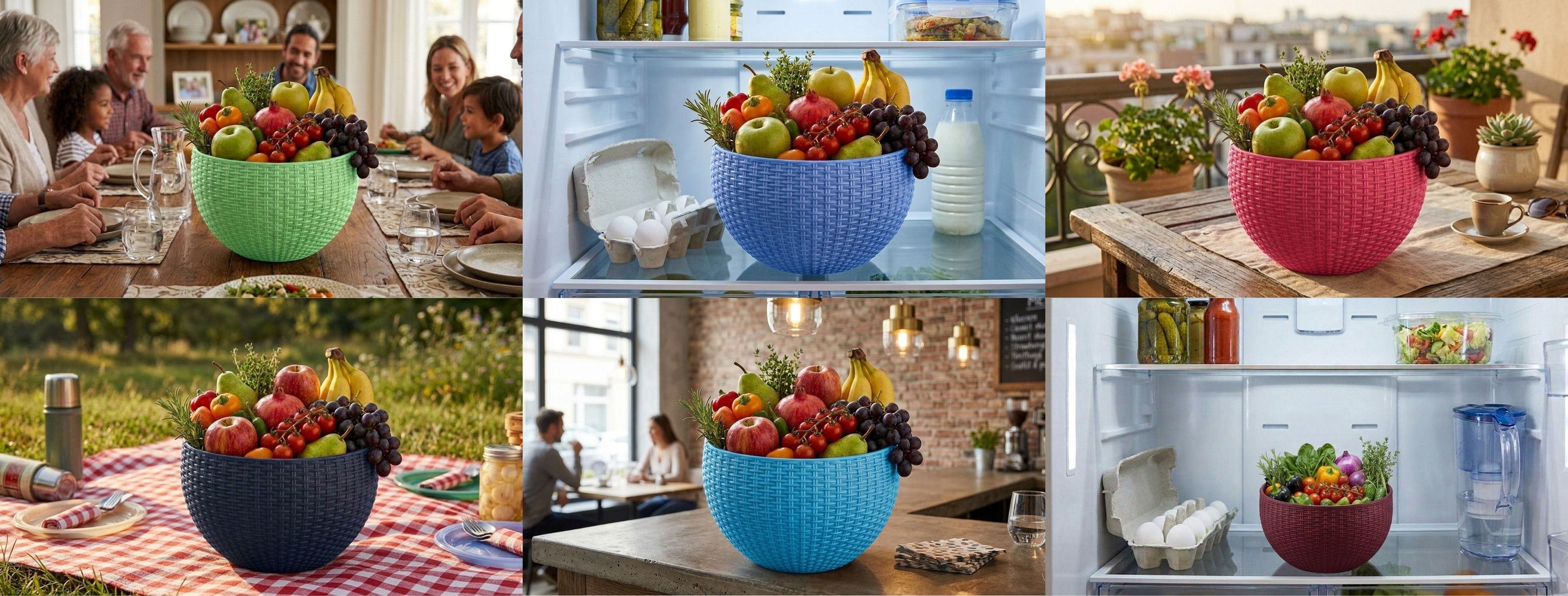 blooming furnancy Multi SmartKitchen Basket Plastic Fruit & Vegetable Basket-picture-42