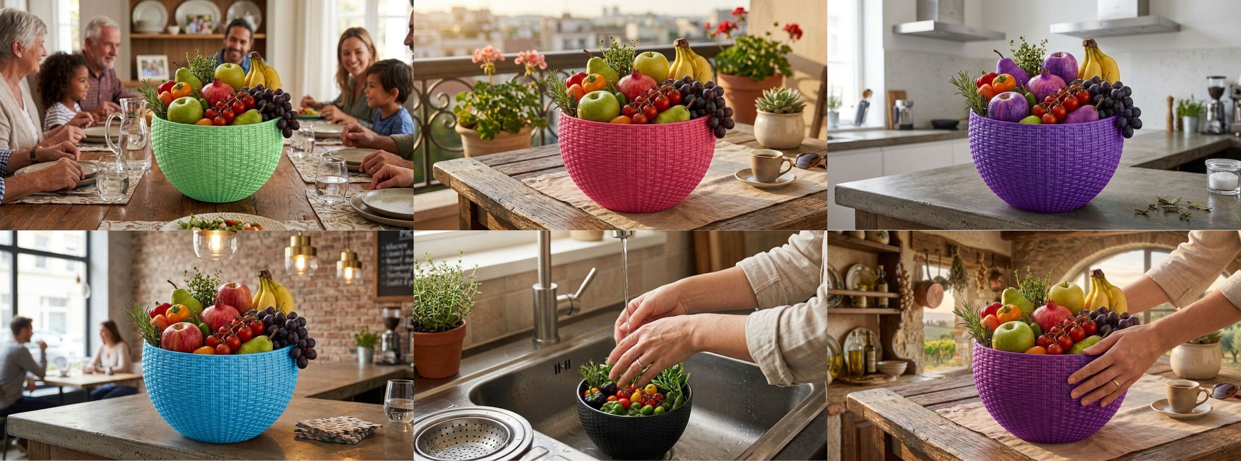 blooming furnancy Multi SmartKitchen Basket Plastic Fruit & Vegetable Basket-picture-15