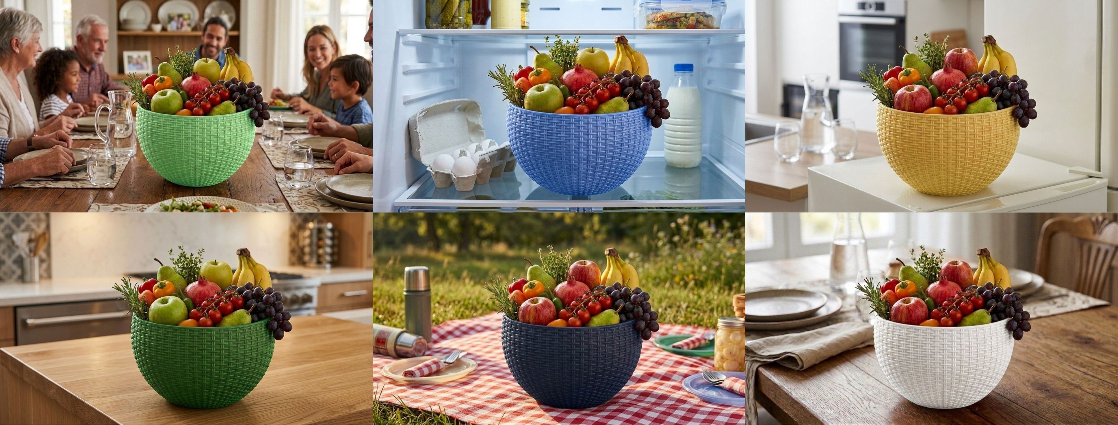 bluevista Multi SmartKitchen Basket Plastic Fruit & Vegetable Basket-picture-15