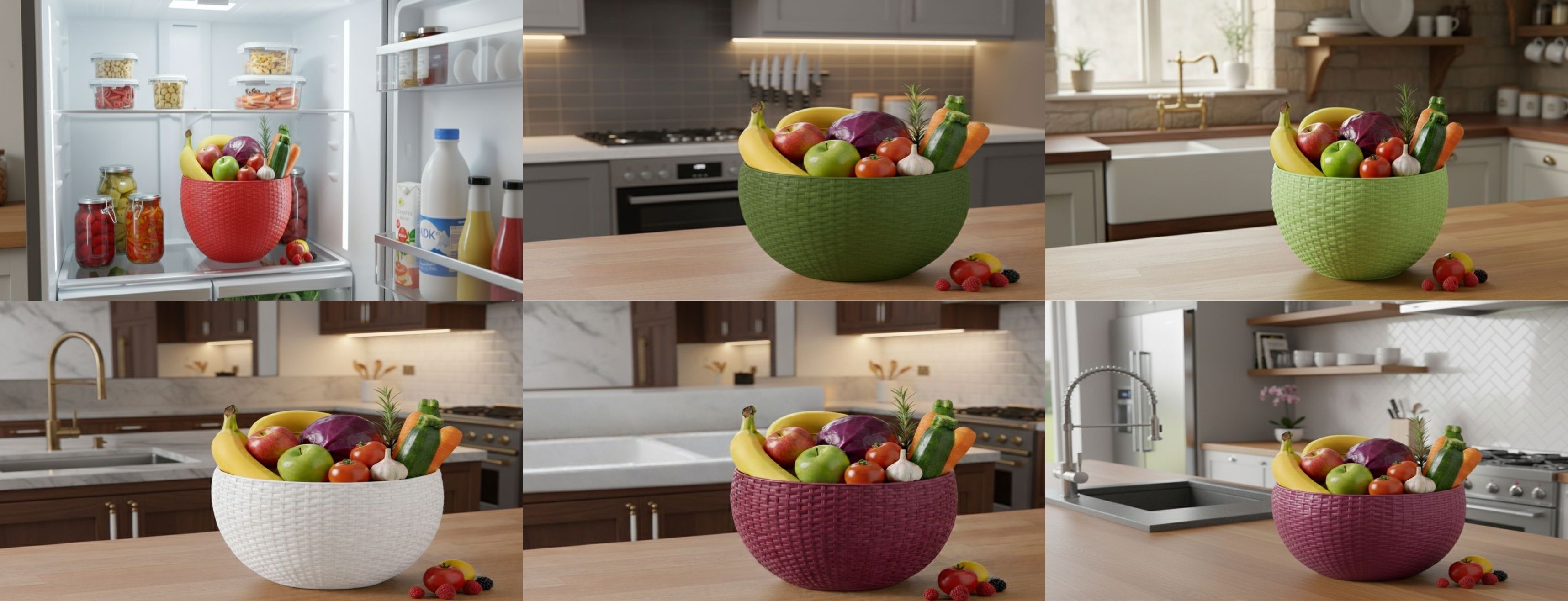 bluevista SmartKitchen Basket Plastic Fruit & Vegetable Basket-picture-23