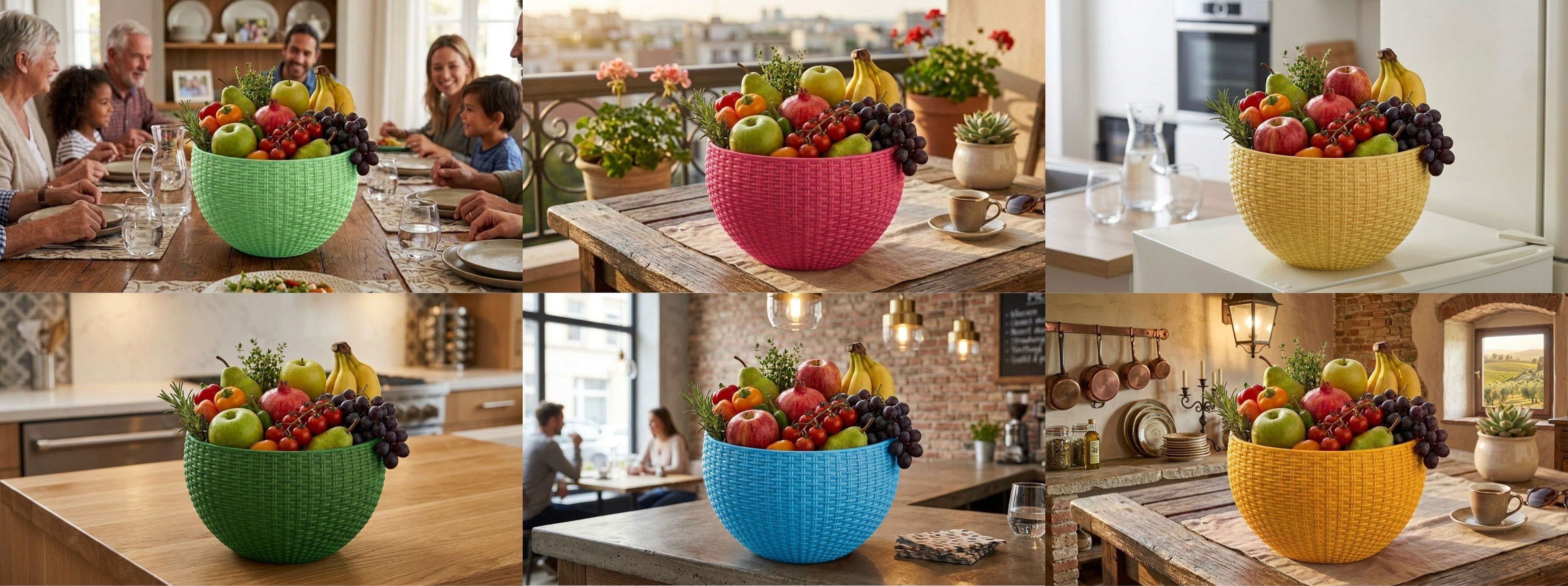 bluevista Multi SmartKitchen Basket Plastic Fruit & Vegetable Basket-picture-35