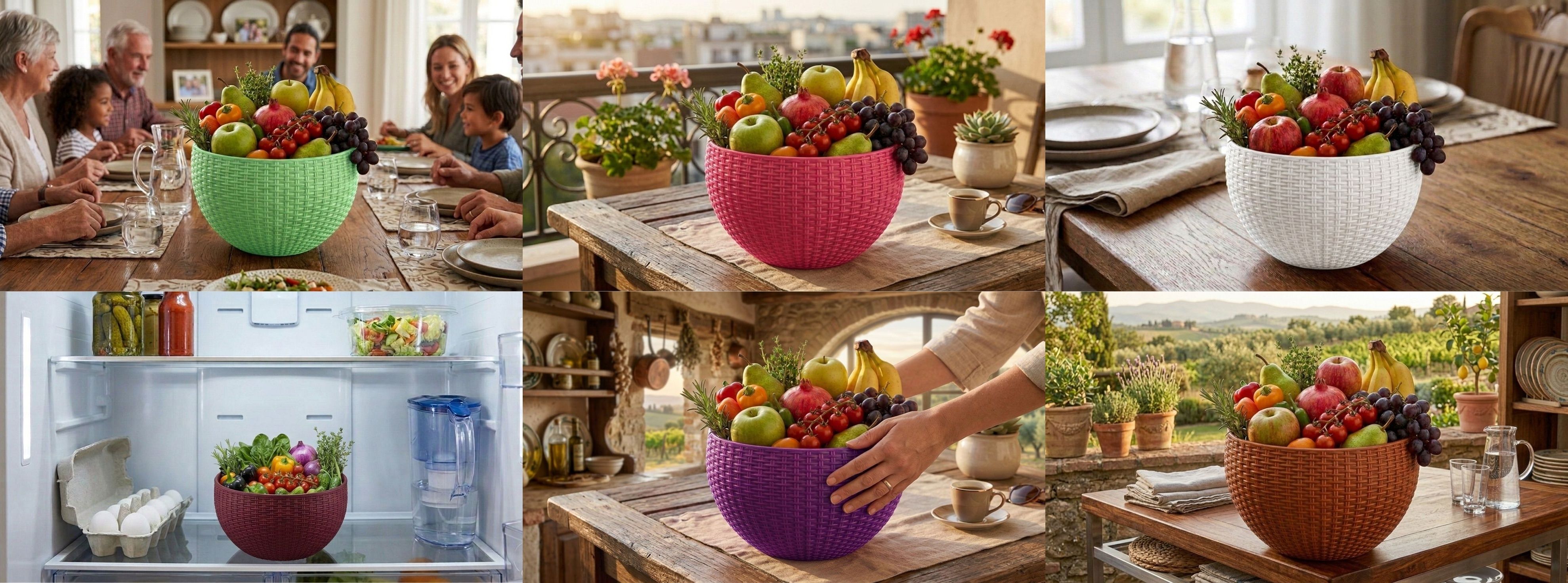 bluevista Multi SmartKitchen Basket Plastic Fruit & Vegetable Basket-picture-26