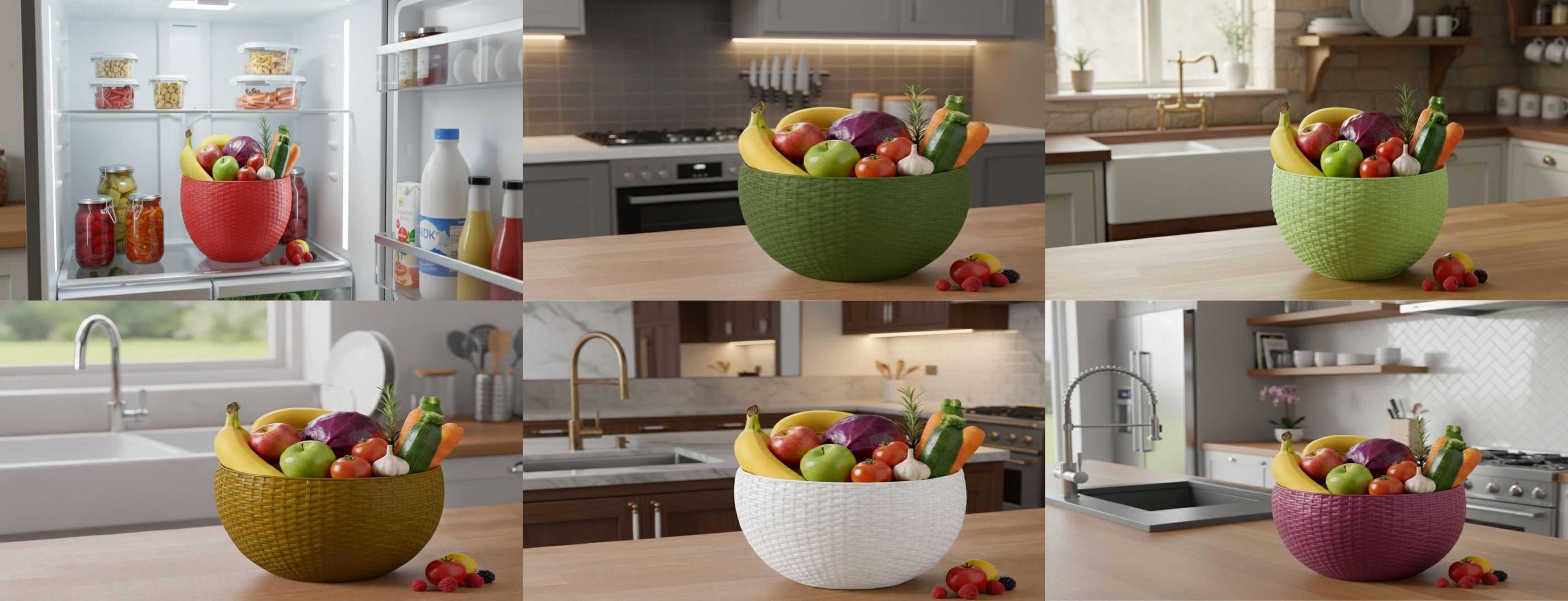 bluevista SmartKitchen Basket Plastic Fruit & Vegetable Basket-picture-25