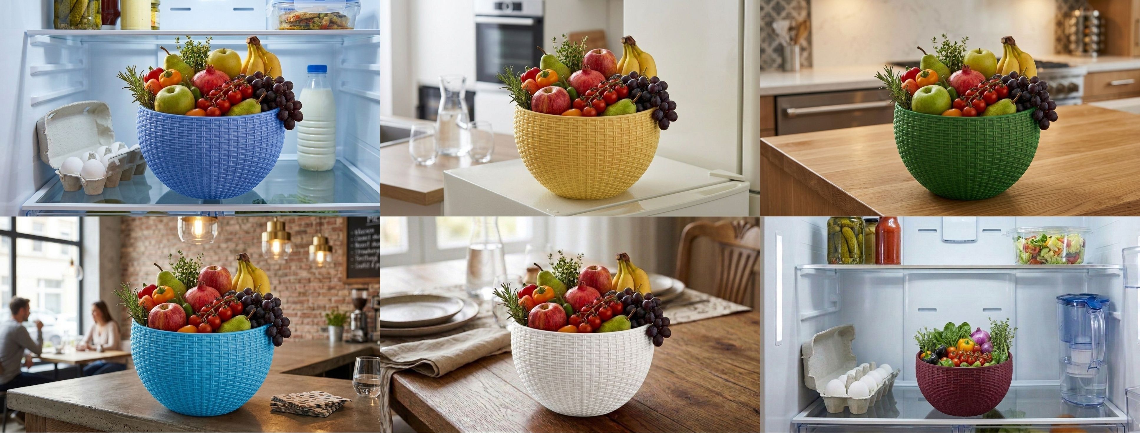 Multi SmartKitchen Basket Plastic Fruit & Vegetable Basket-image-48