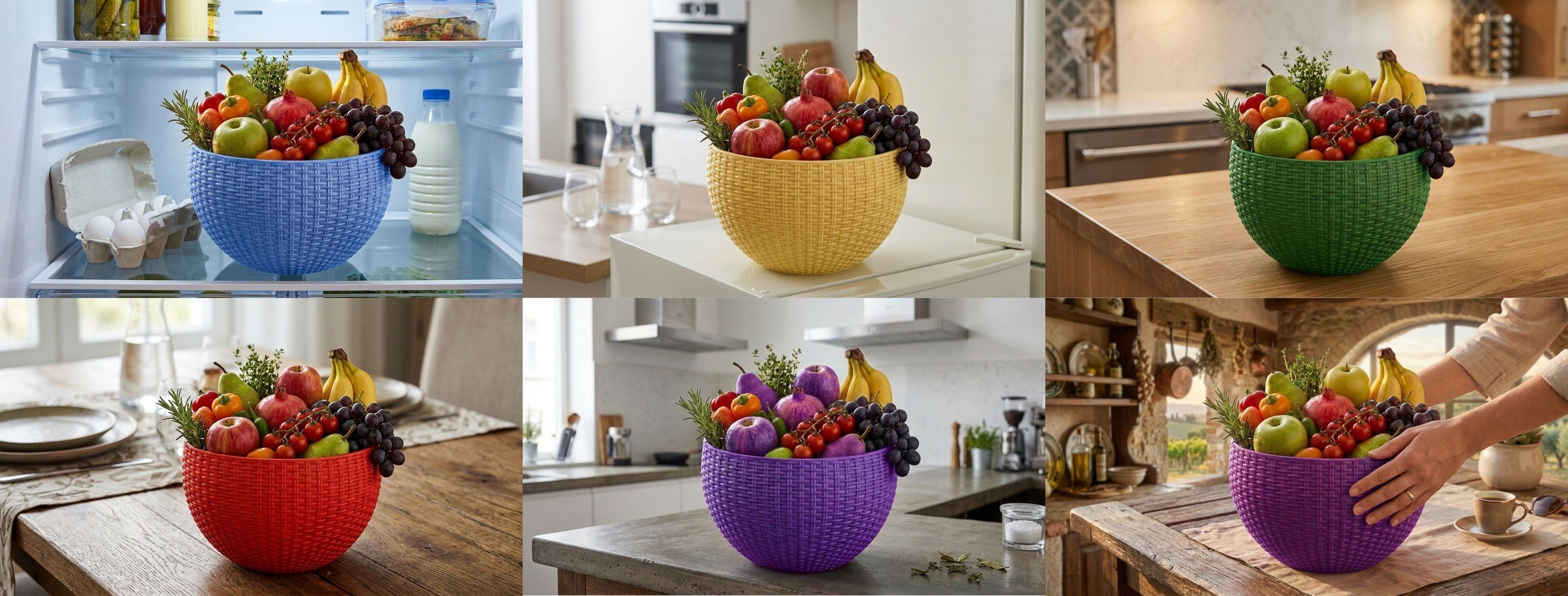 bluevista Multi SmartKitchen Basket Plastic Fruit & Vegetable Basket-picture-16