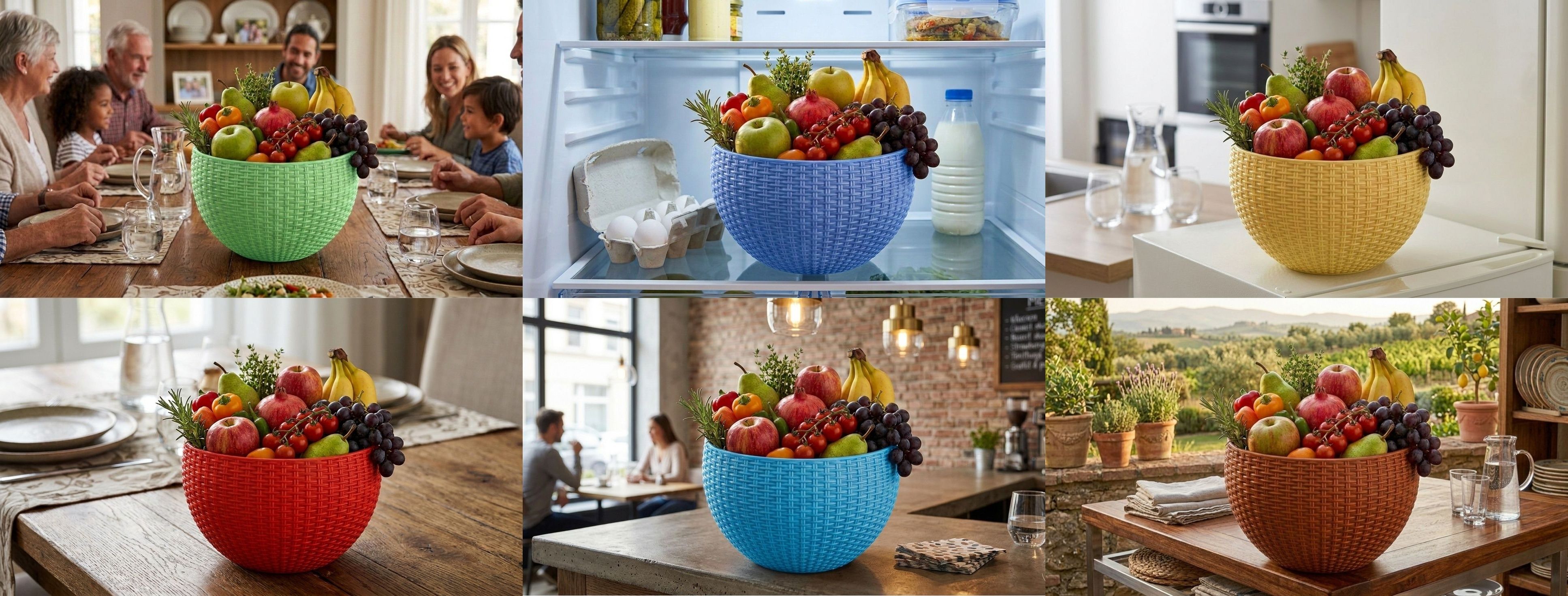 bluevista Multi SmartKitchen Basket Plastic Fruit & Vegetable Basket-picture-32