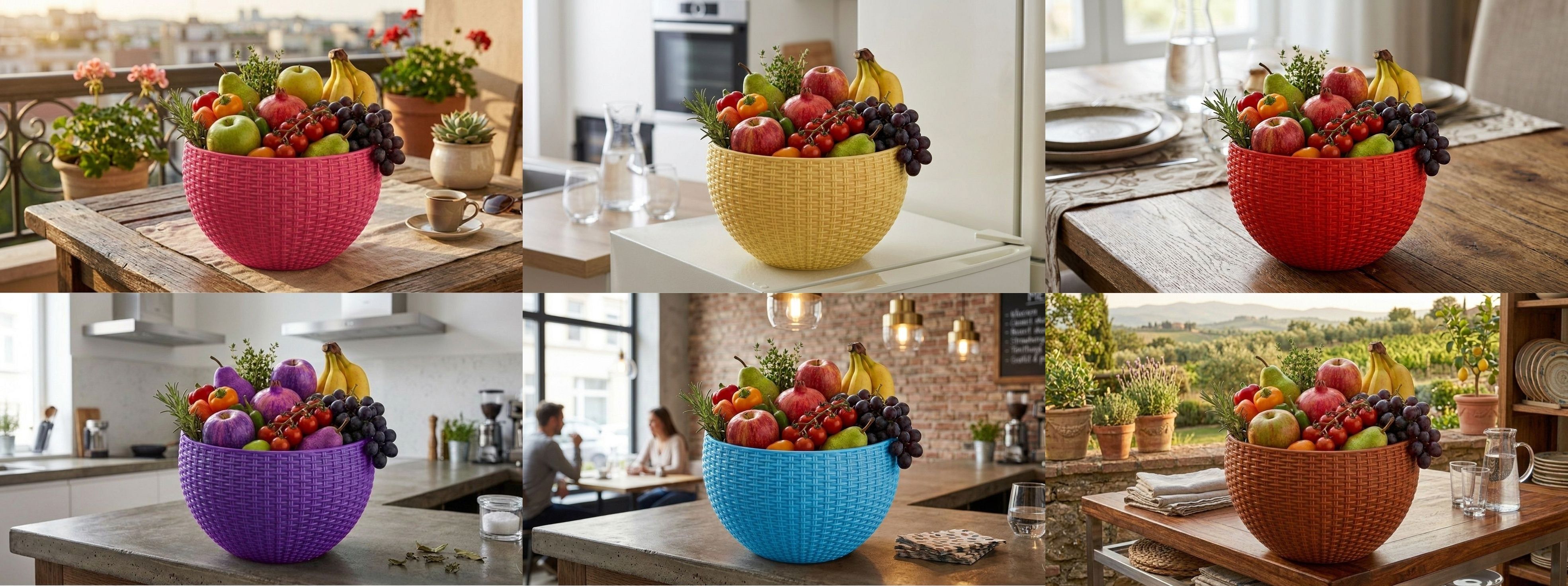 bee positive Multi SmartKitchen Basket Plastic Fruit & Vegetable Basket-picture-38