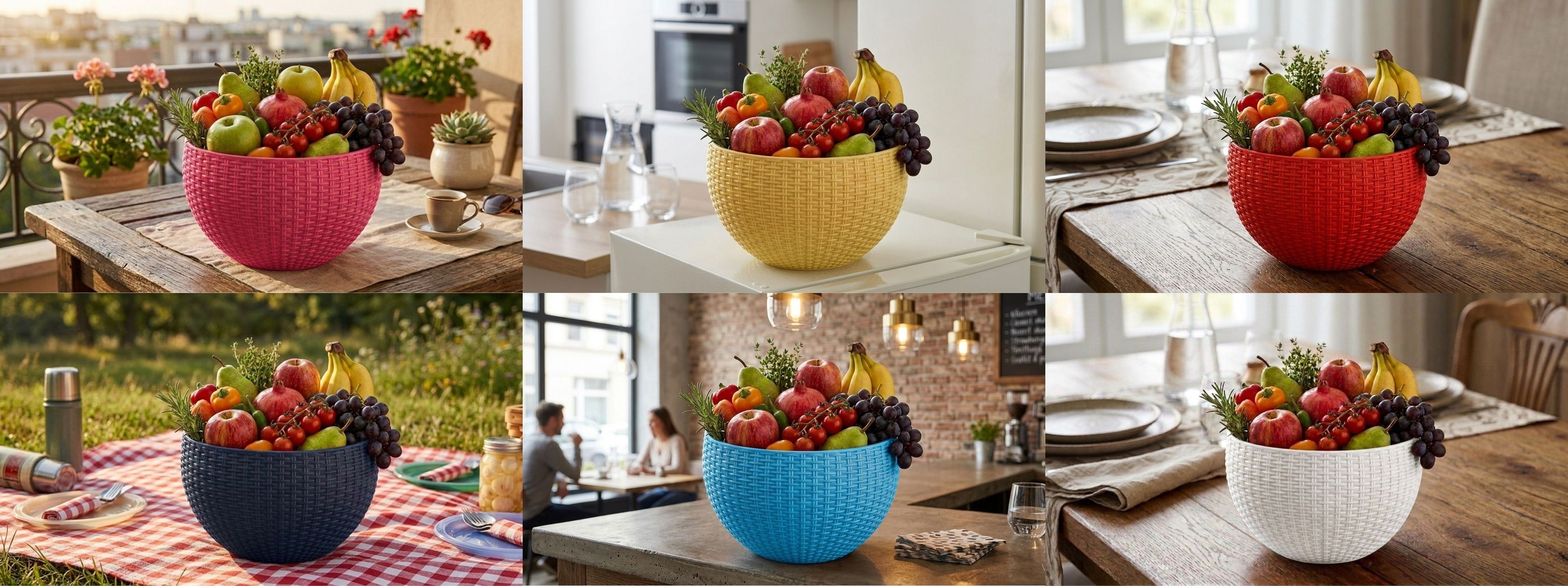 bluevista Multi SmartKitchen Basket Plastic Fruit & Vegetable Basket-picture-5