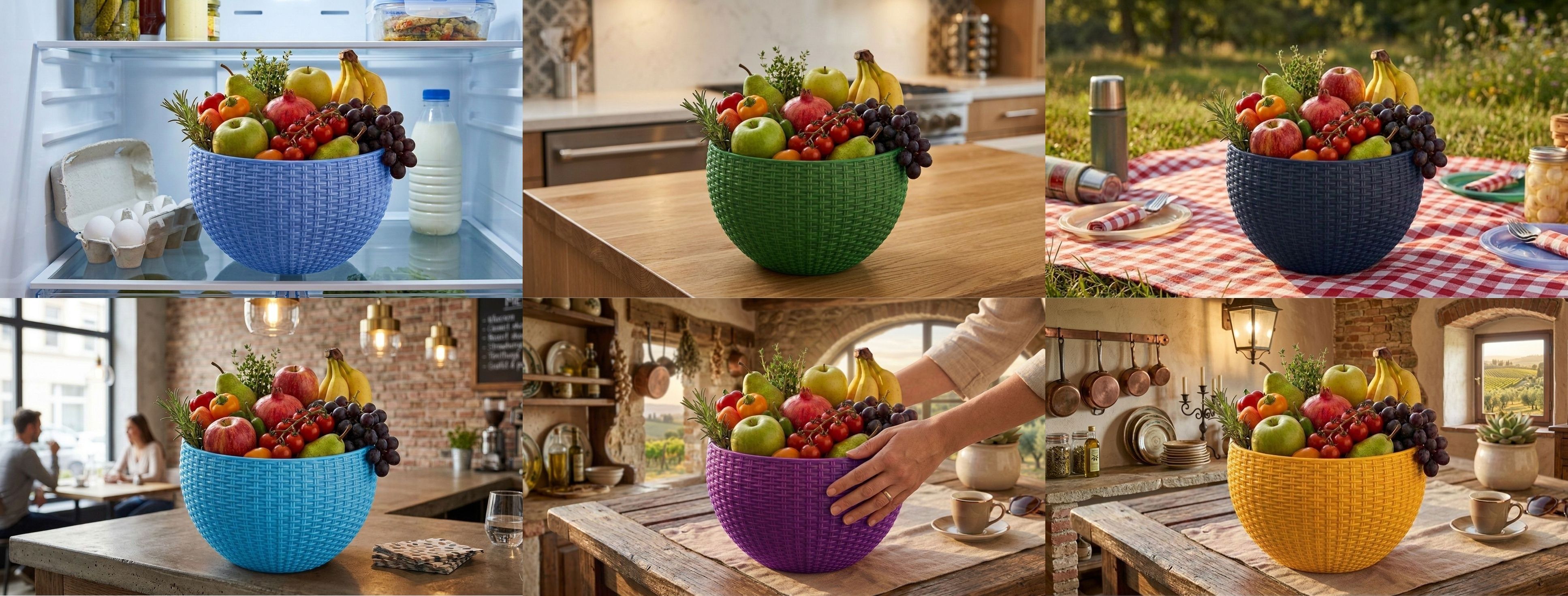 blooming furnancy Multi SmartKitchen Basket Plastic Fruit & Vegetable Basket-picture-44