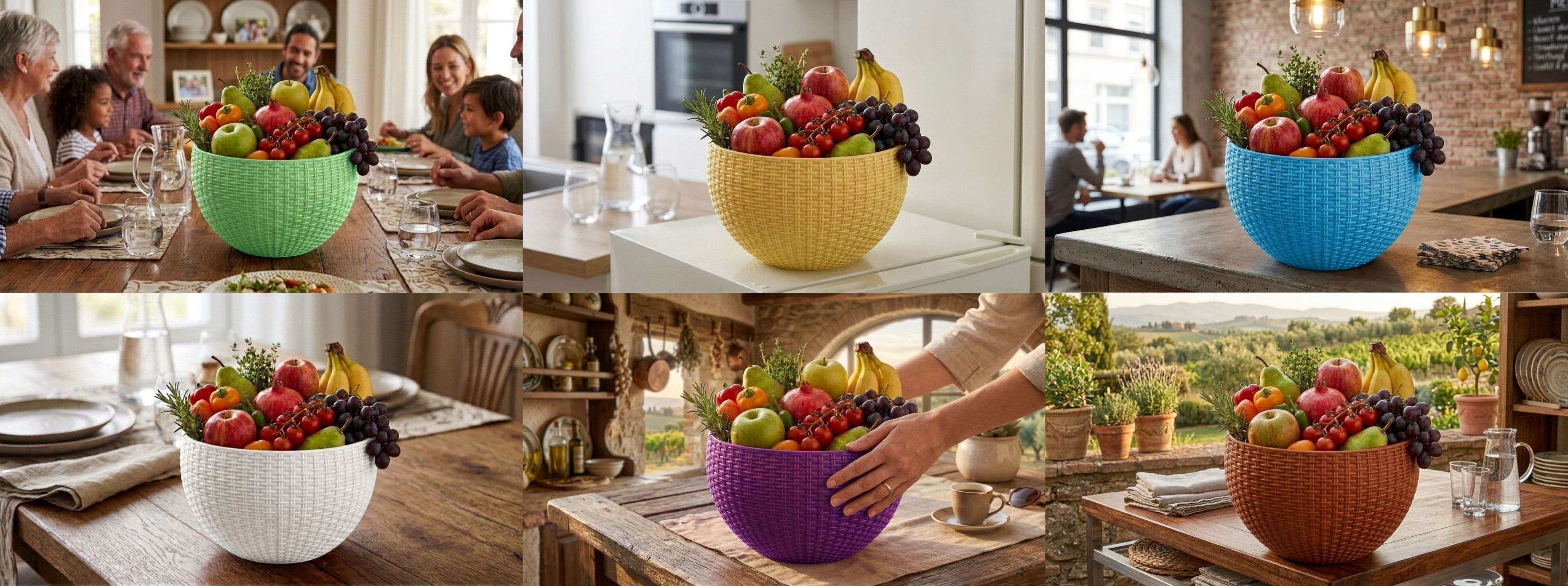 bluevista Multi SmartKitchen Basket Plastic Fruit & Vegetable Basket-picture-20