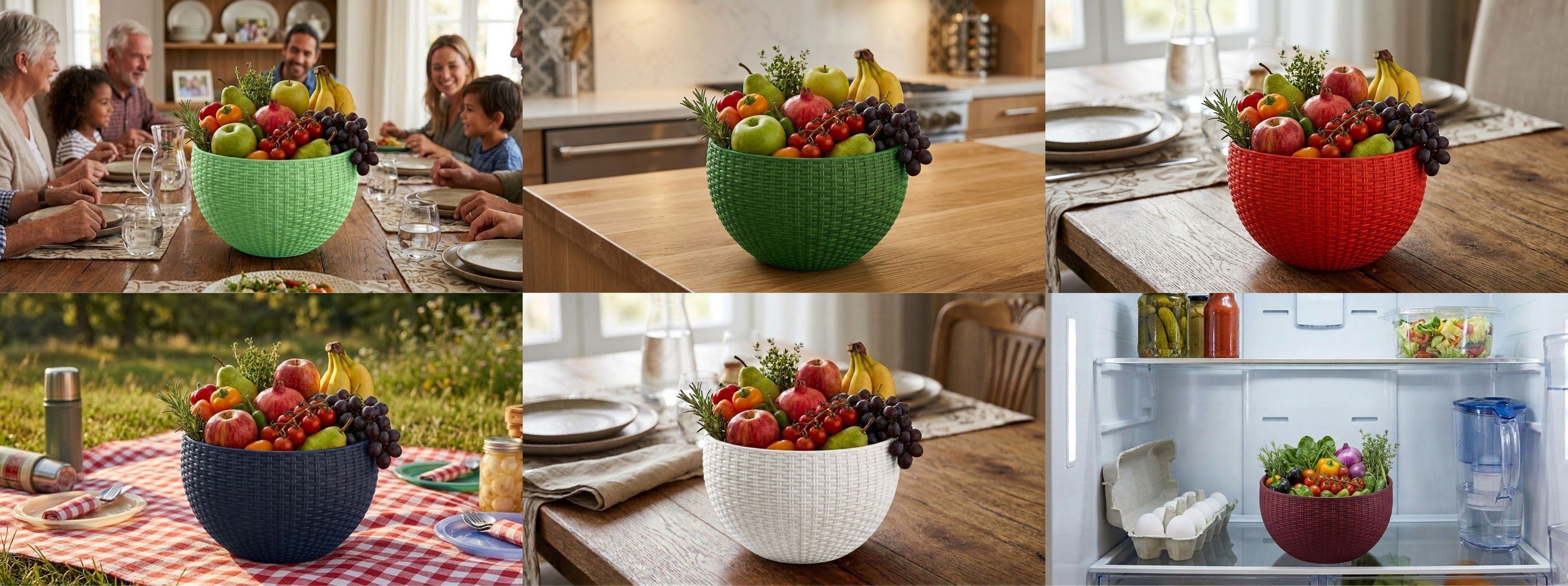 bluevista Multi SmartKitchen Basket Plastic Fruit & Vegetable Basket-picture-42