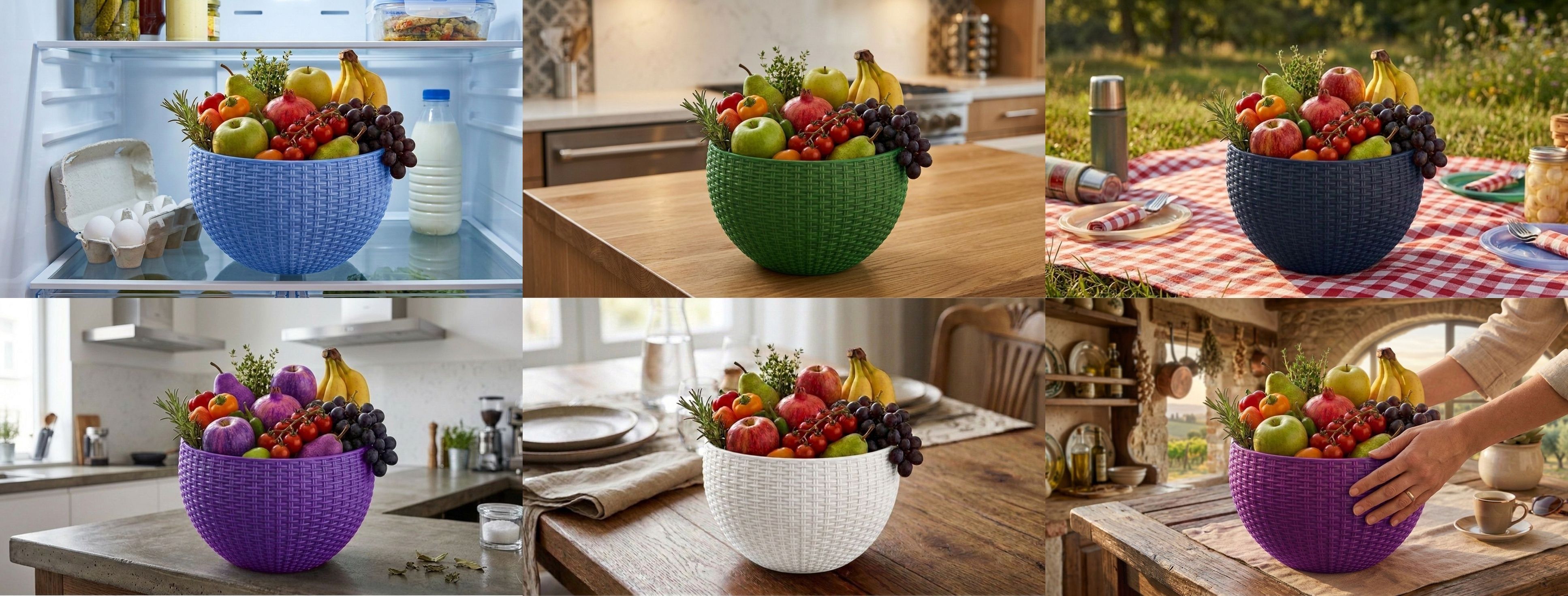 blooming furnancy Multi SmartKitchen Basket Plastic Fruit & Vegetable Basket-picture-33