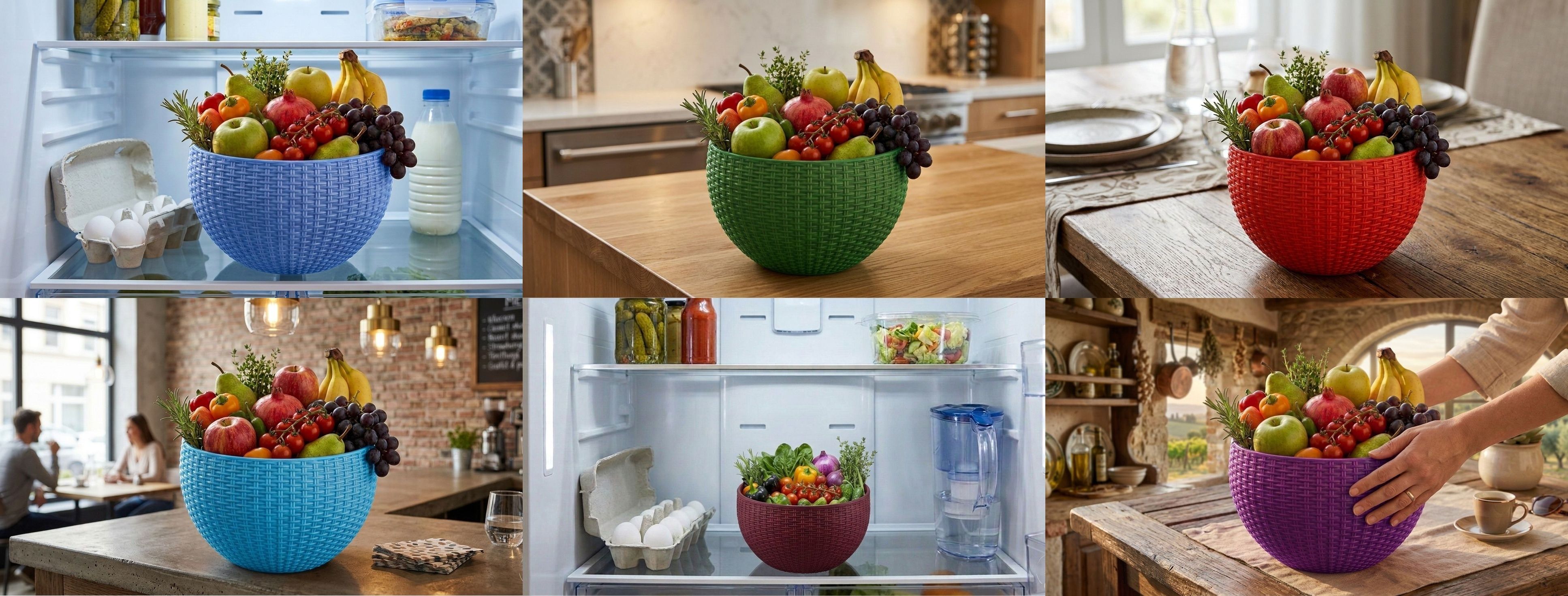 bluevista Multi SmartKitchen Basket Plastic Fruit & Vegetable Basket-picture-11
