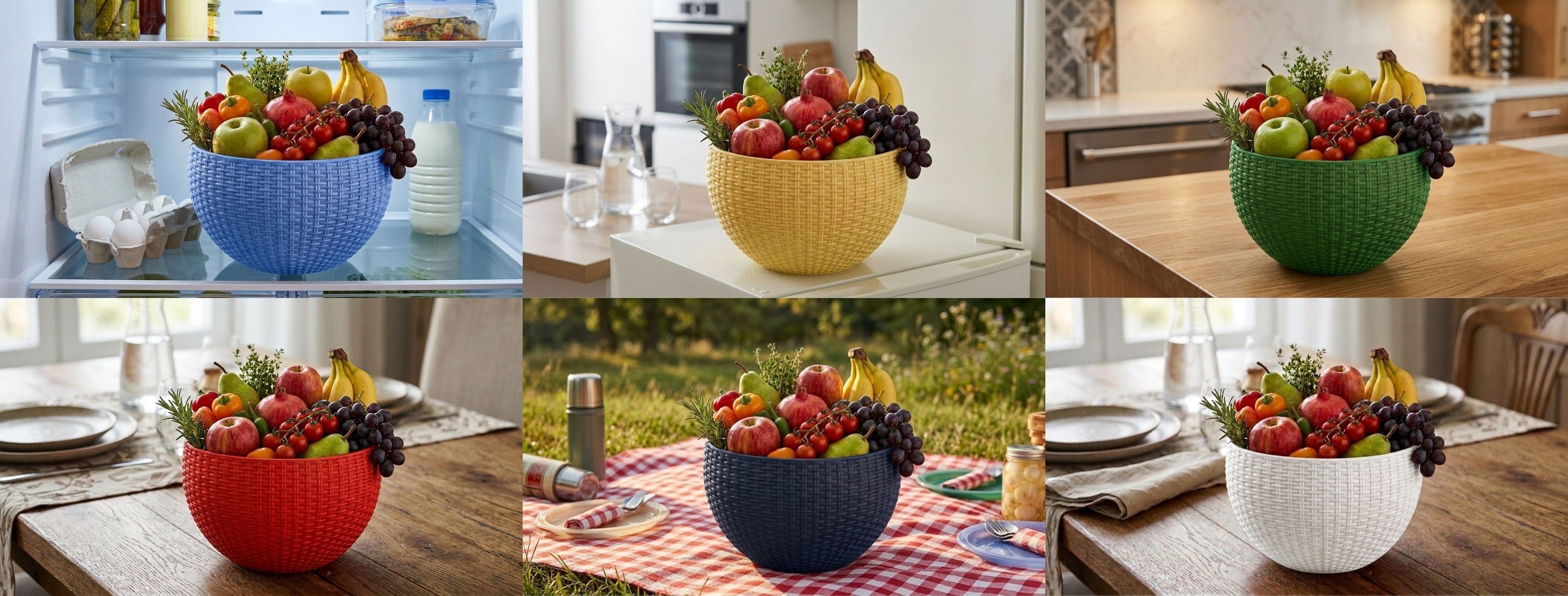 bluevista Multi SmartKitchen Basket Plastic Fruit & Vegetable Basket-picture-33