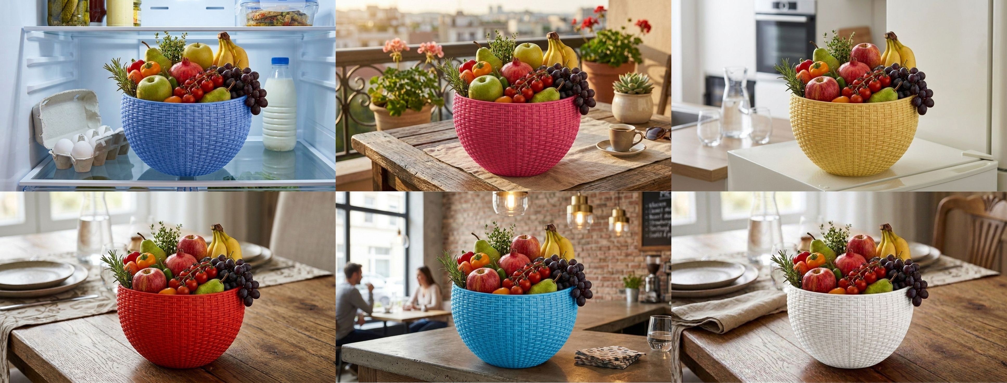 bluevista Multi SmartKitchen Basket Plastic Fruit & Vegetable Basket-picture-12