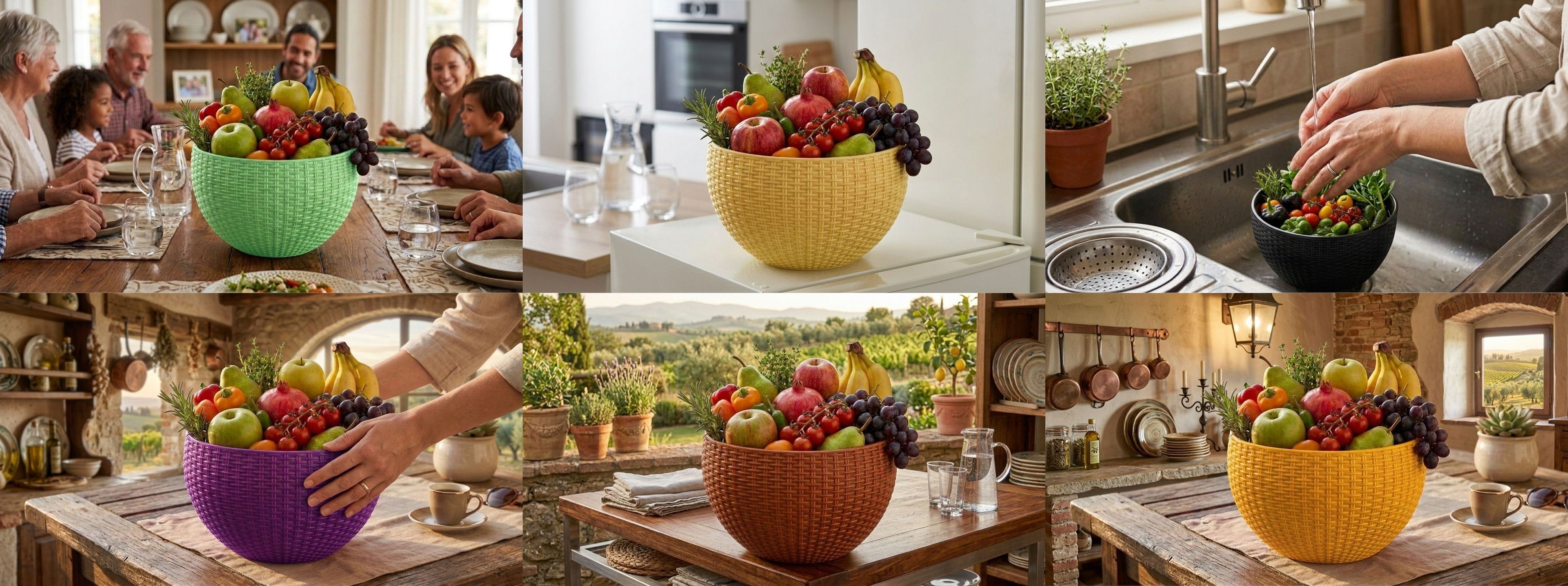 blooming furnancy Multi SmartKitchen Basket Plastic Fruit & Vegetable Basket-picture-20