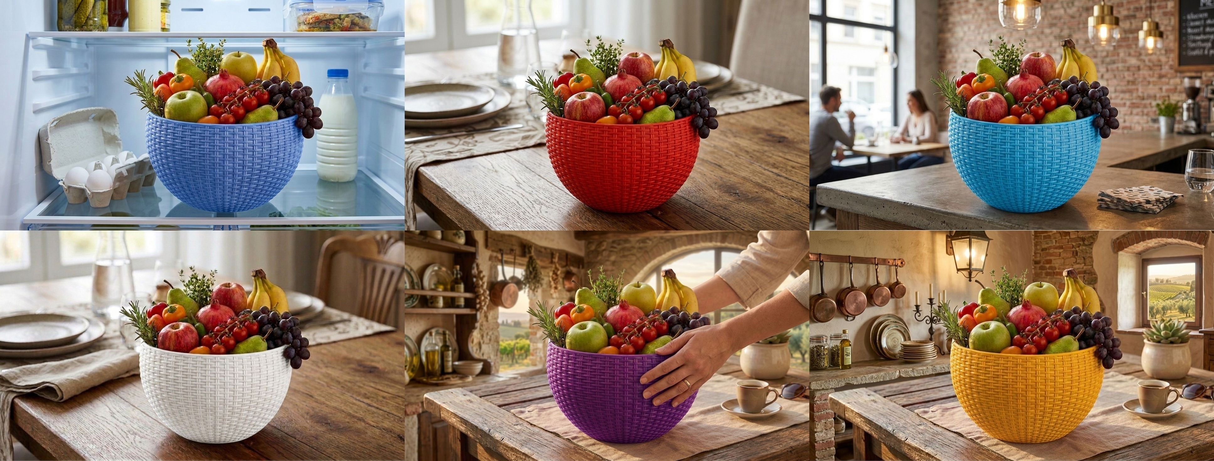 bluevista Multi SmartKitchen Basket Plastic Fruit & Vegetable Basket-picture-30