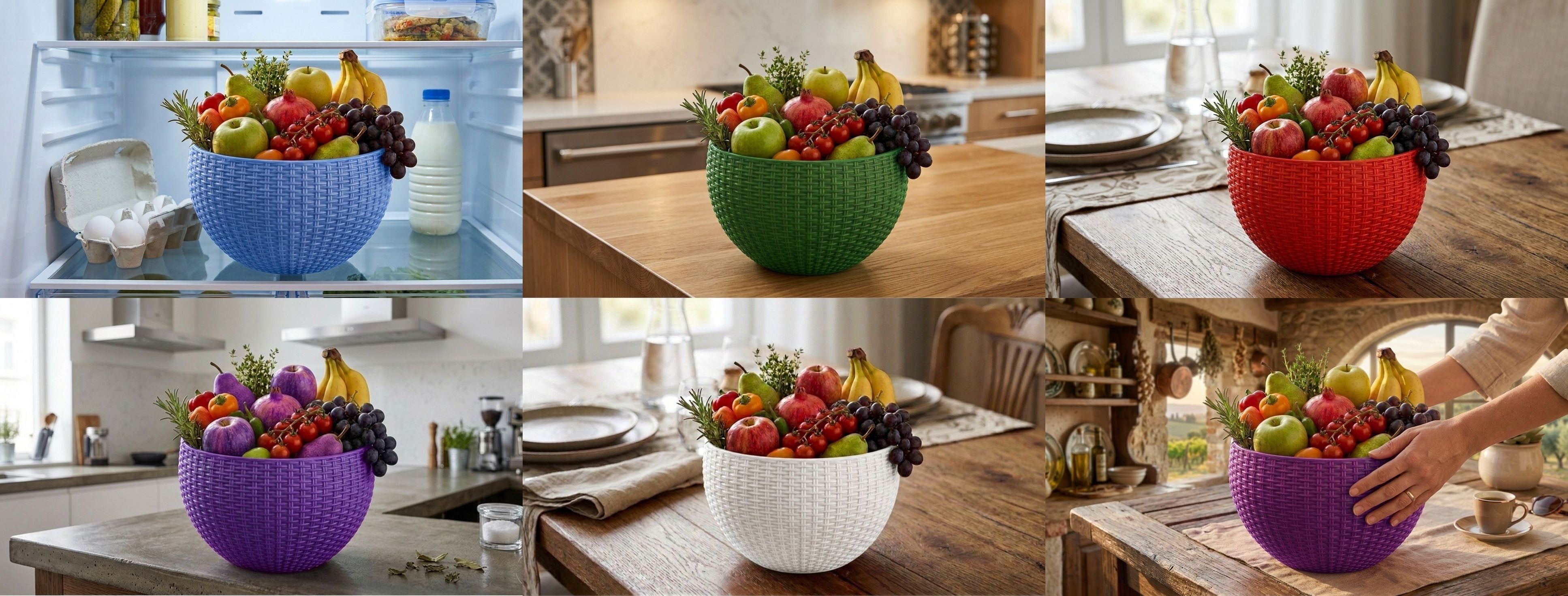 bluevista Multi SmartKitchen Basket Plastic Fruit & Vegetable Basket-picture-48