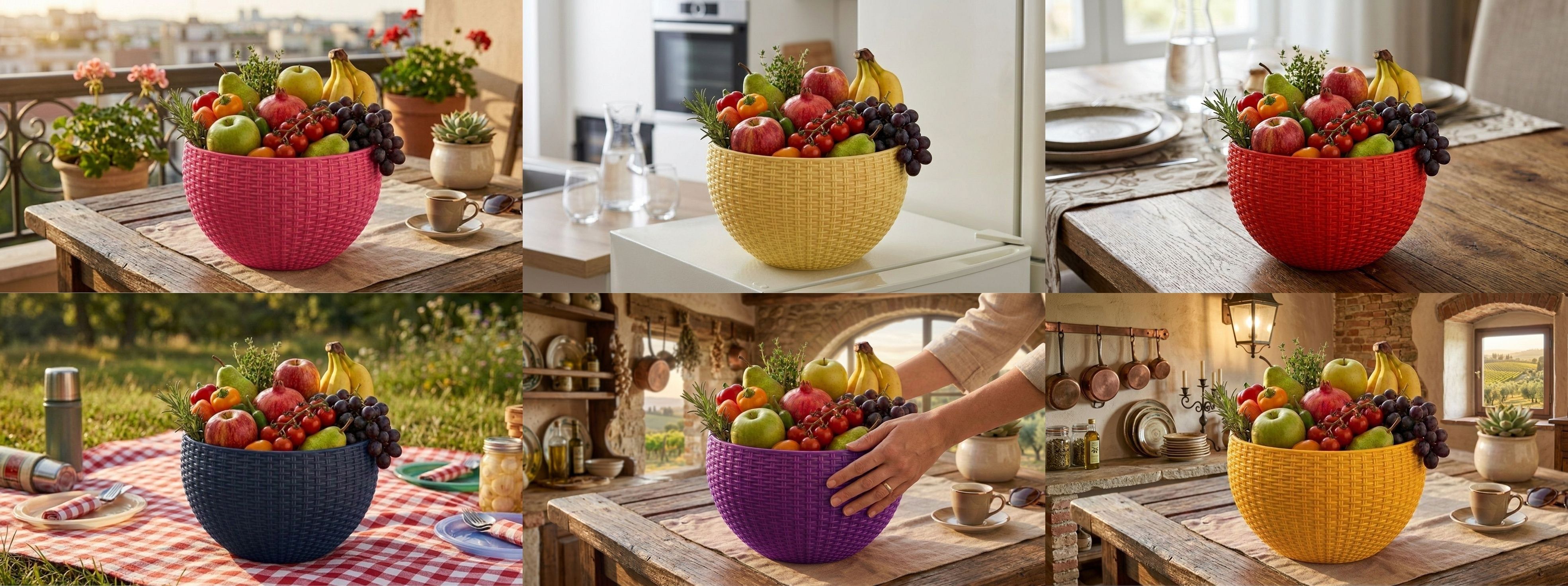 blooming furnancy Multi SmartKitchen Basket Plastic Fruit & Vegetable Basket-picture-48