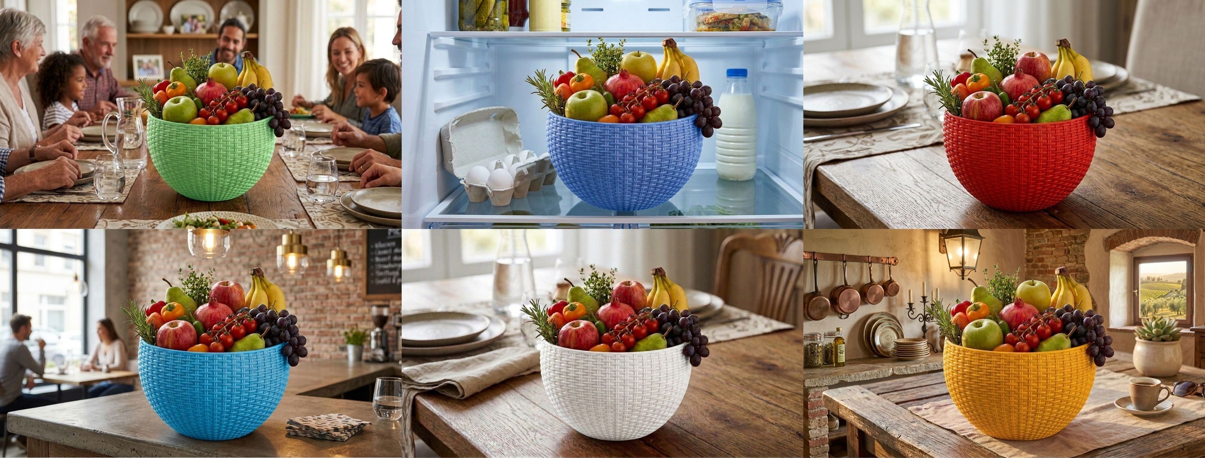 bluevista Multi SmartKitchen Basket Plastic Fruit & Vegetable Basket-picture-27
