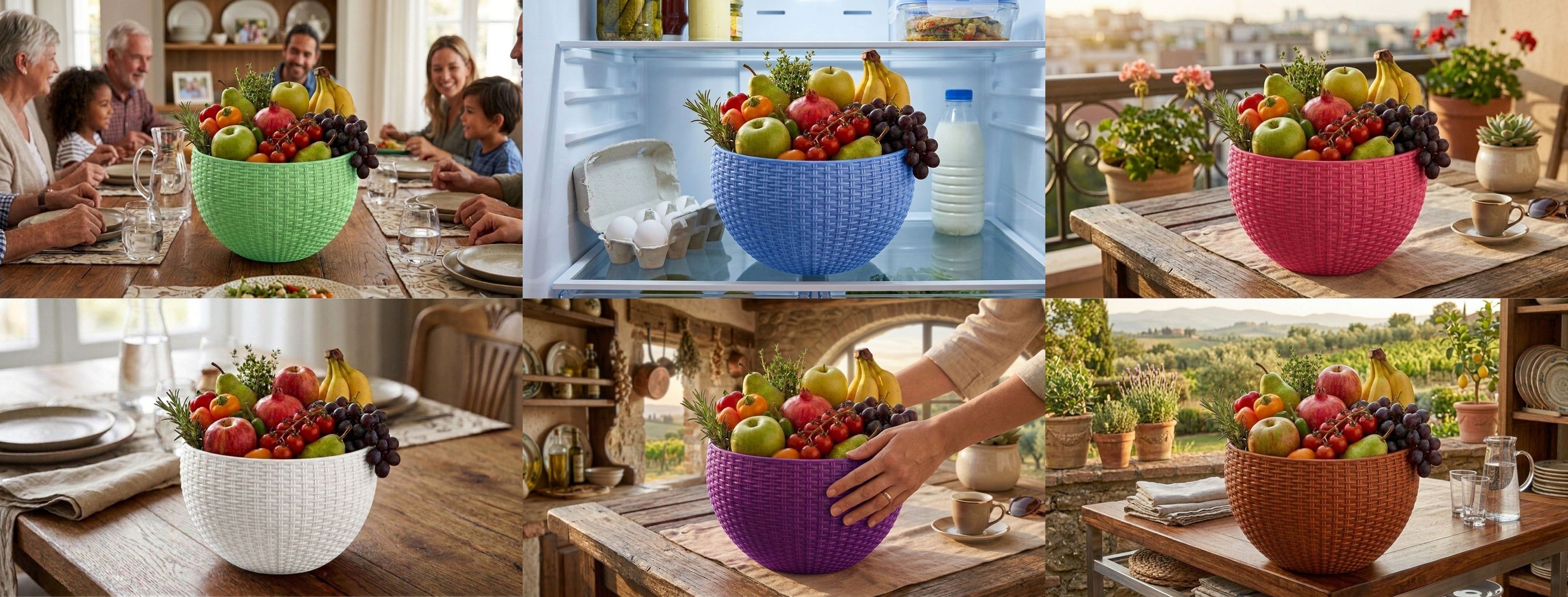 bluevista Multi SmartKitchen Basket Plastic Fruit & Vegetable Basket-picture-20