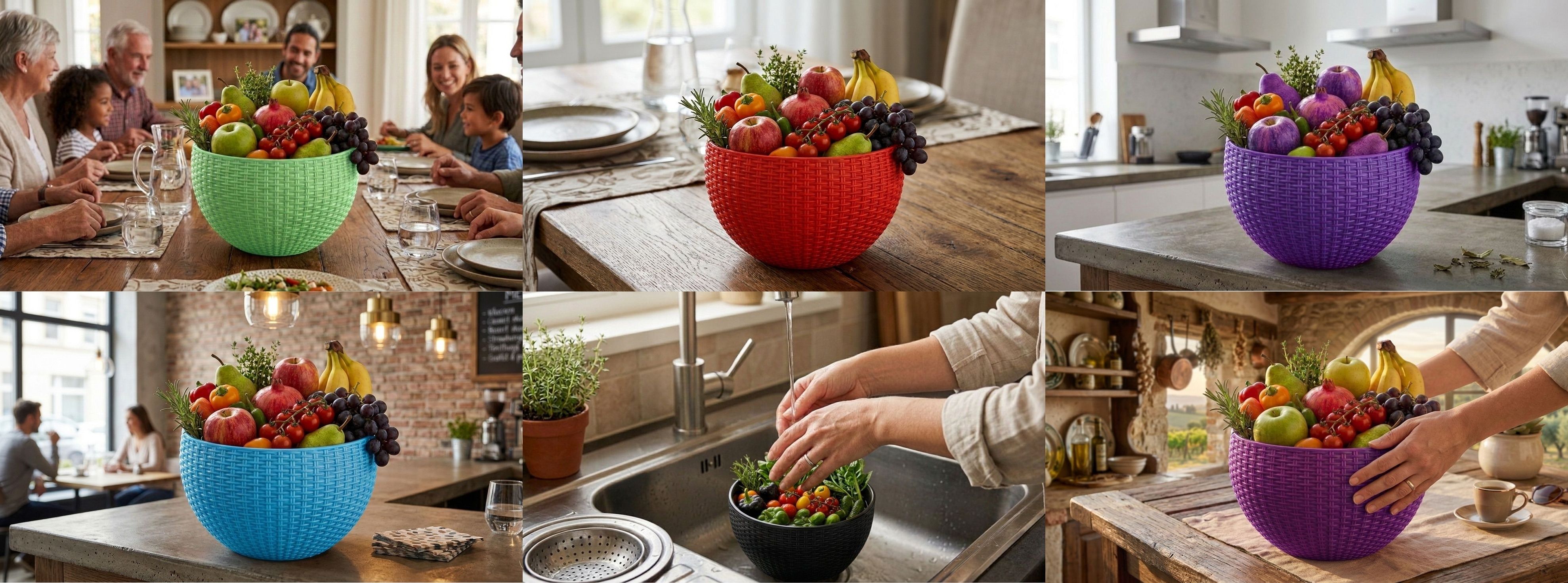 blooming furnancy Multi SmartKitchen Basket Plastic Fruit & Vegetable Basket-picture-43