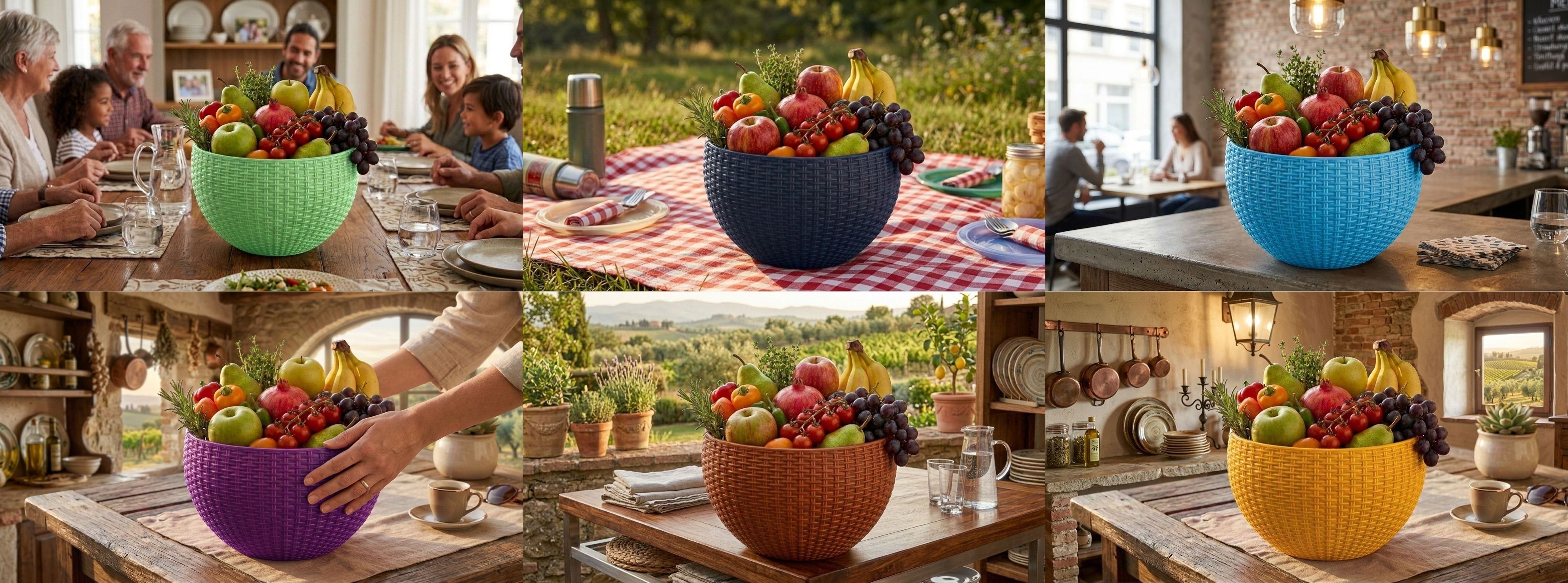 bluevista Multi SmartKitchen Basket Plastic Fruit & Vegetable Basket-picture-31