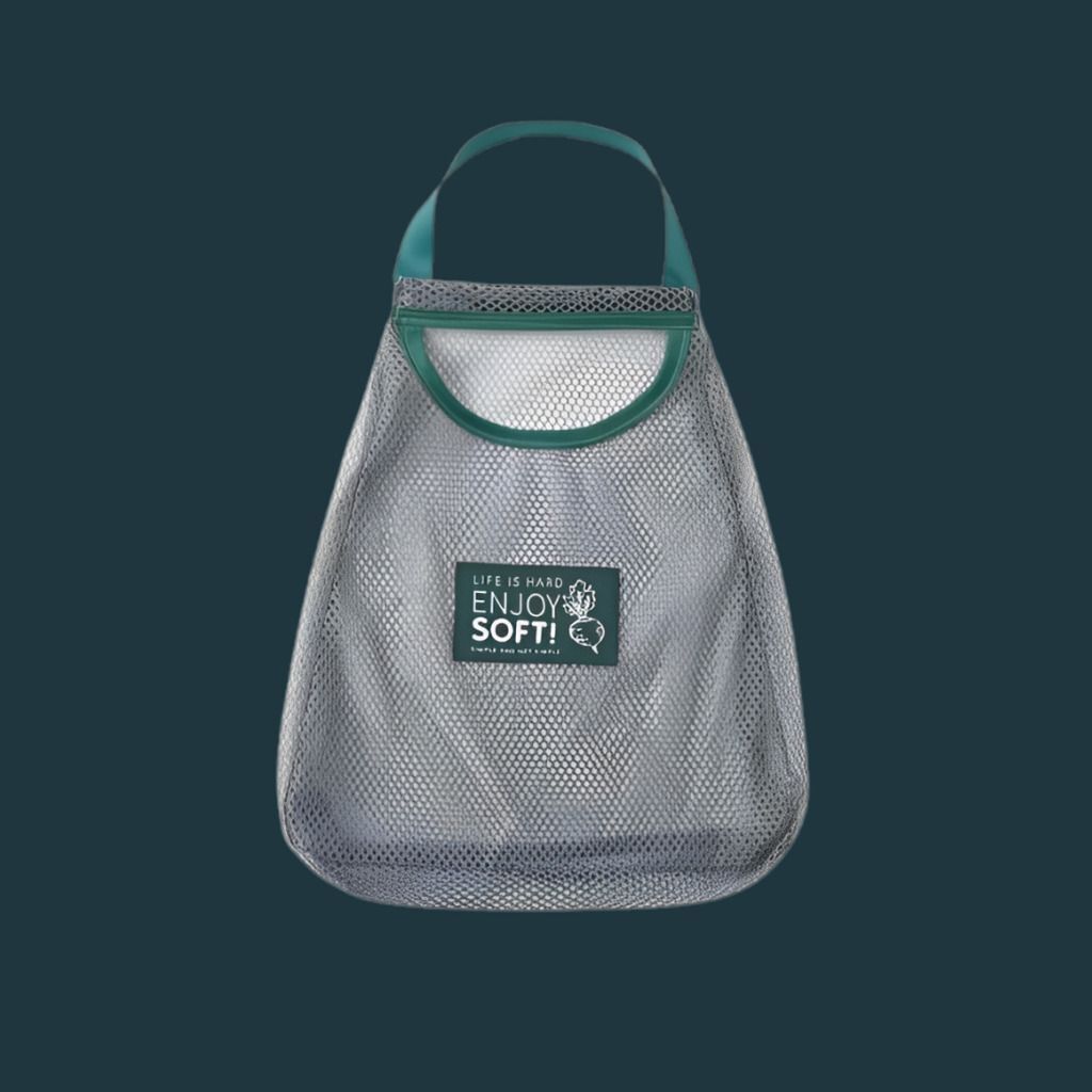 Foldable Net Carry Bag for Travel Use Polyester Fruit & Vegetable Basket-image-5