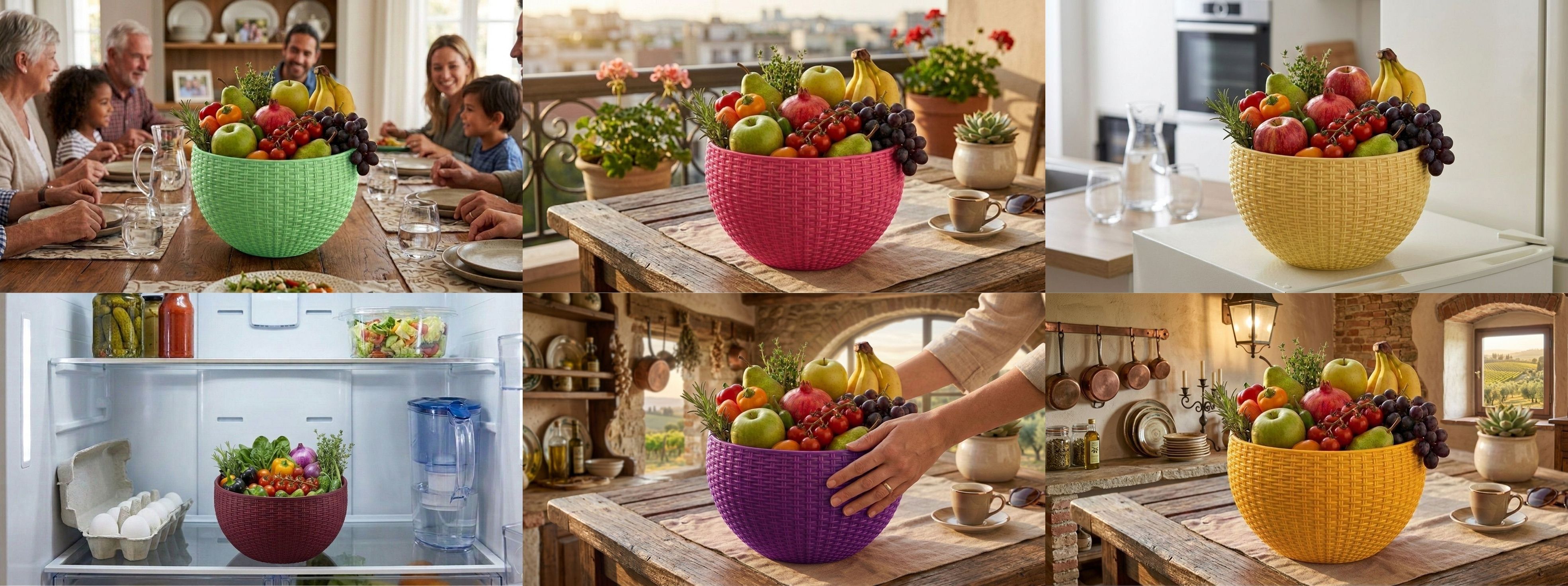 blooming furnancy Multi SmartKitchen Basket Plastic Fruit & Vegetable Basket-picture-23