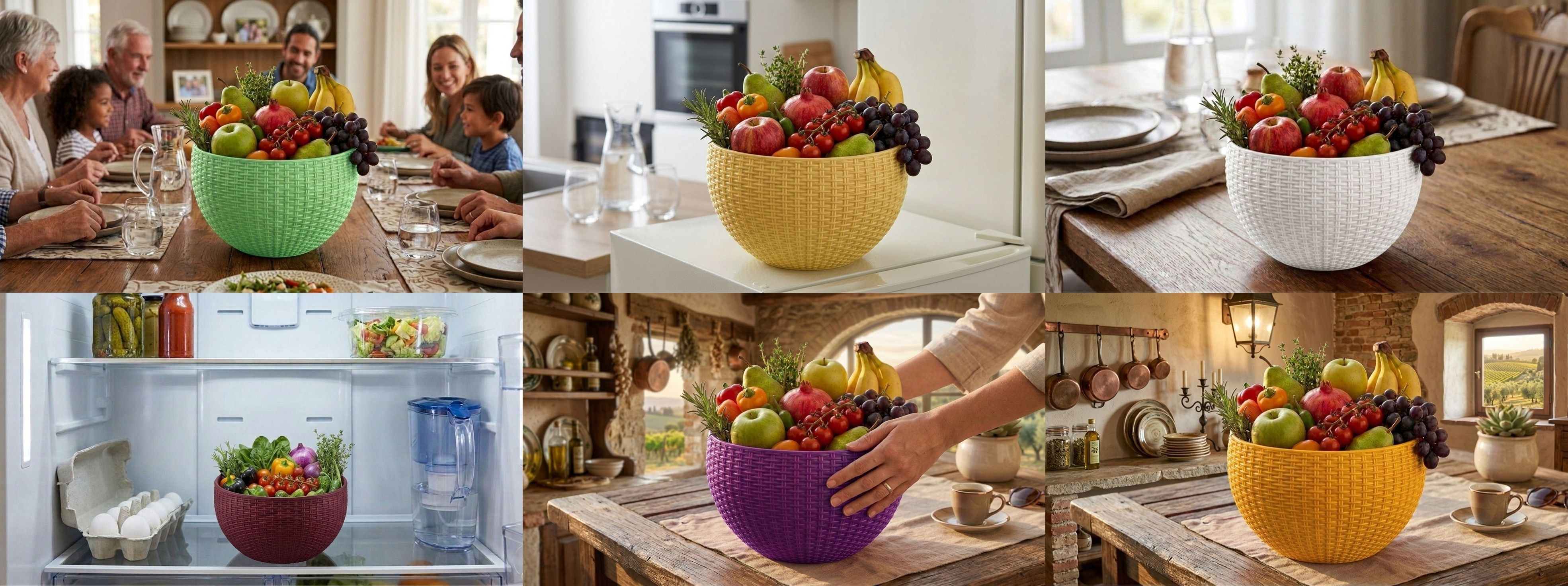 bluevista Multi SmartKitchen Basket Plastic Fruit & Vegetable Basket-picture-31
