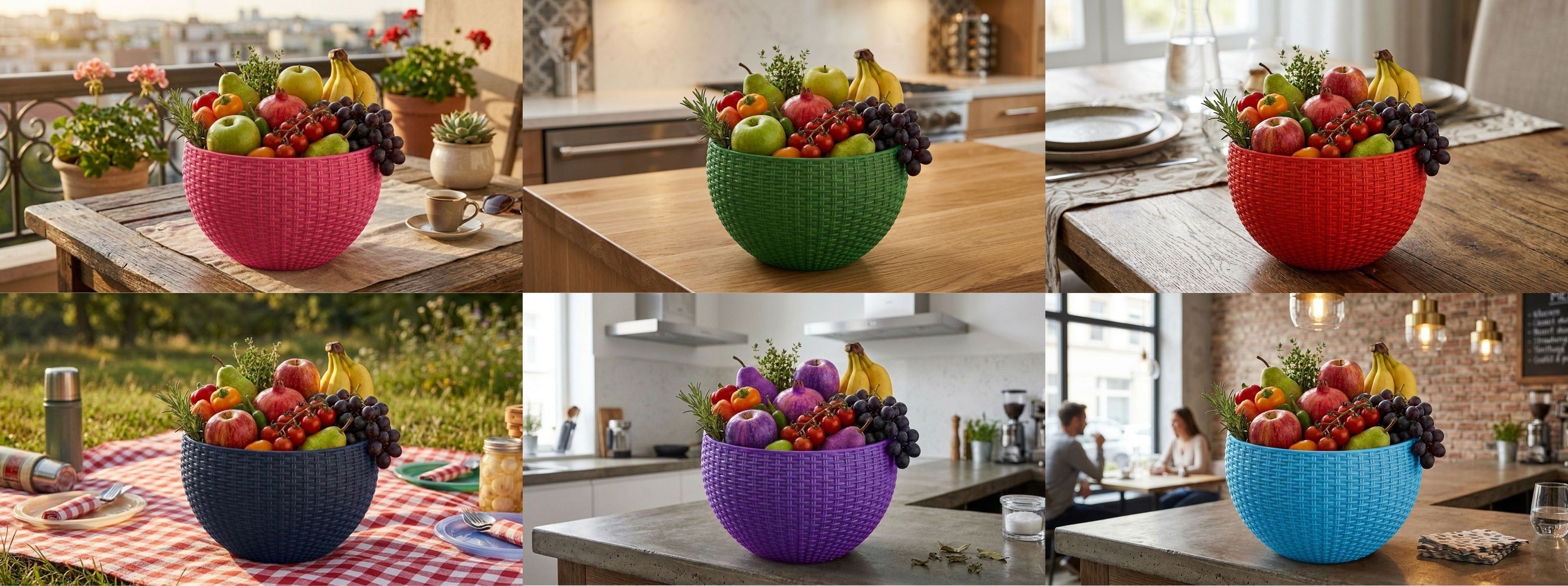 blooming furnancy Multi SmartKitchen Basket Plastic Fruit & Vegetable Basket-picture-31