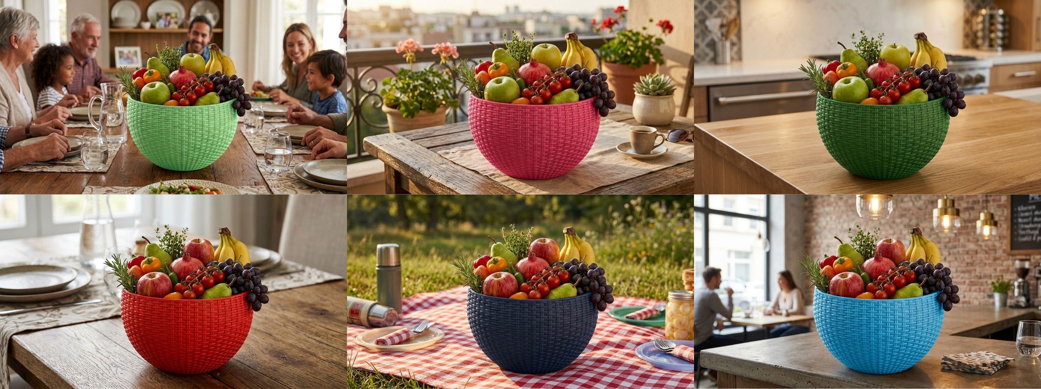 blooming furnancy Multi SmartKitchen Basket Plastic Fruit & Vegetable Basket-picture-30