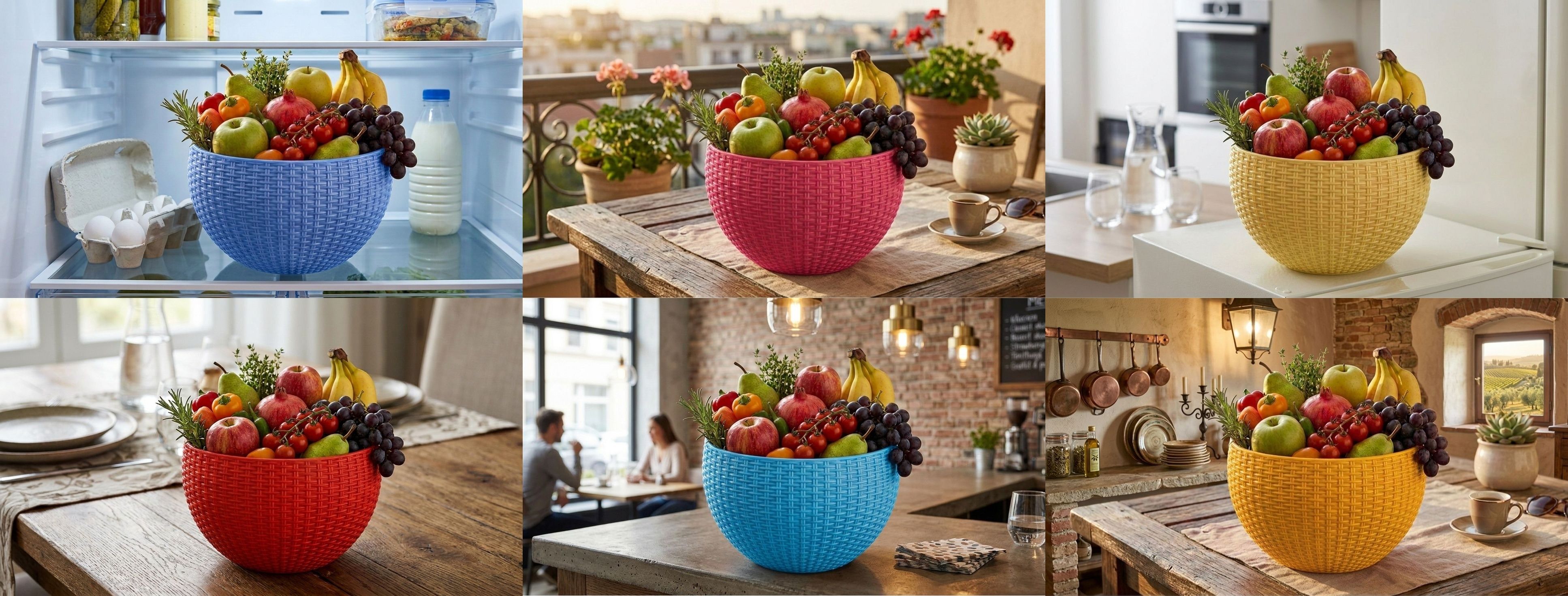 blooming furnancy Multi SmartKitchen Basket Plastic Fruit & Vegetable Basket-picture-36