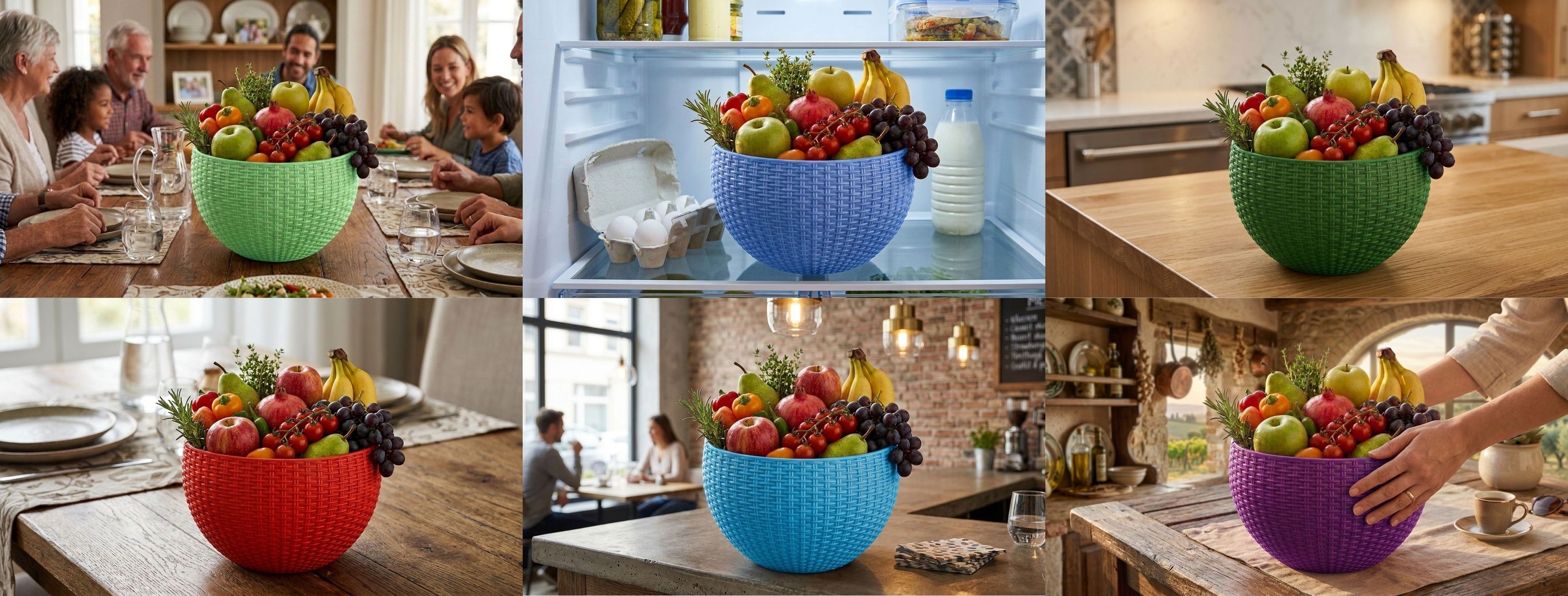 bluevista Multi SmartKitchen Basket Plastic Fruit & Vegetable Basket-picture-39