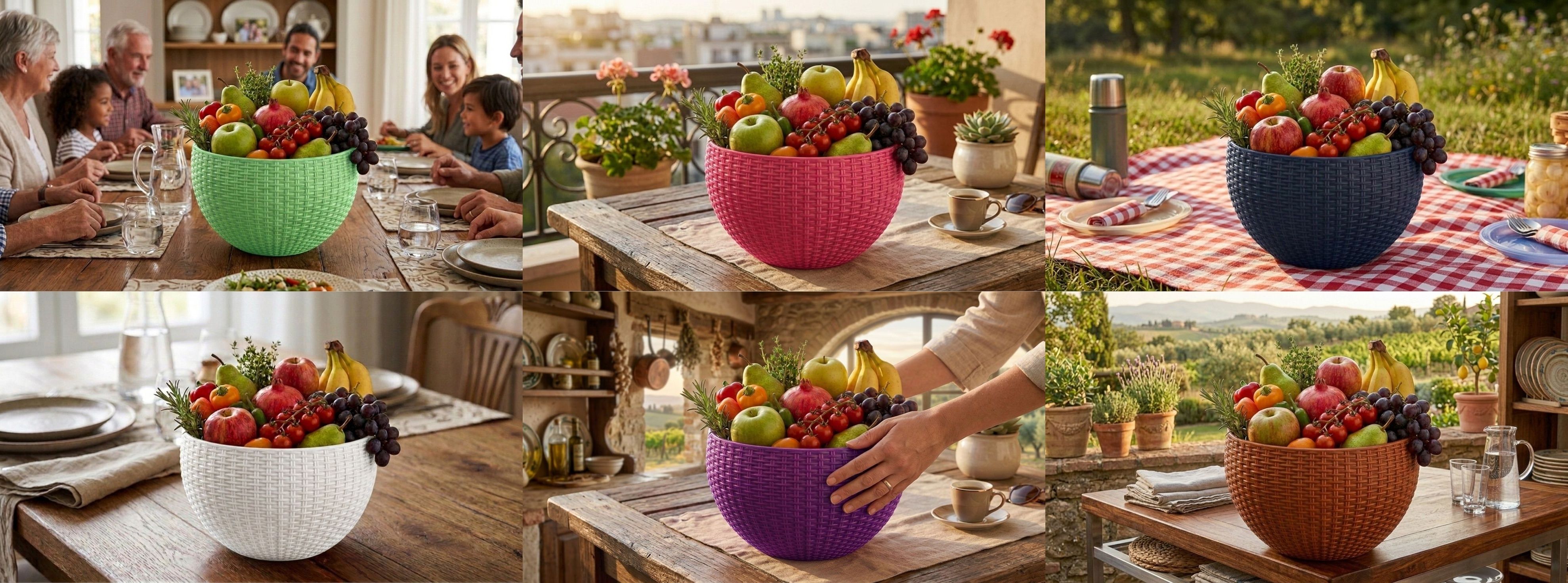 bluevista Multi SmartKitchen Basket Plastic Fruit & Vegetable Basket-picture-11