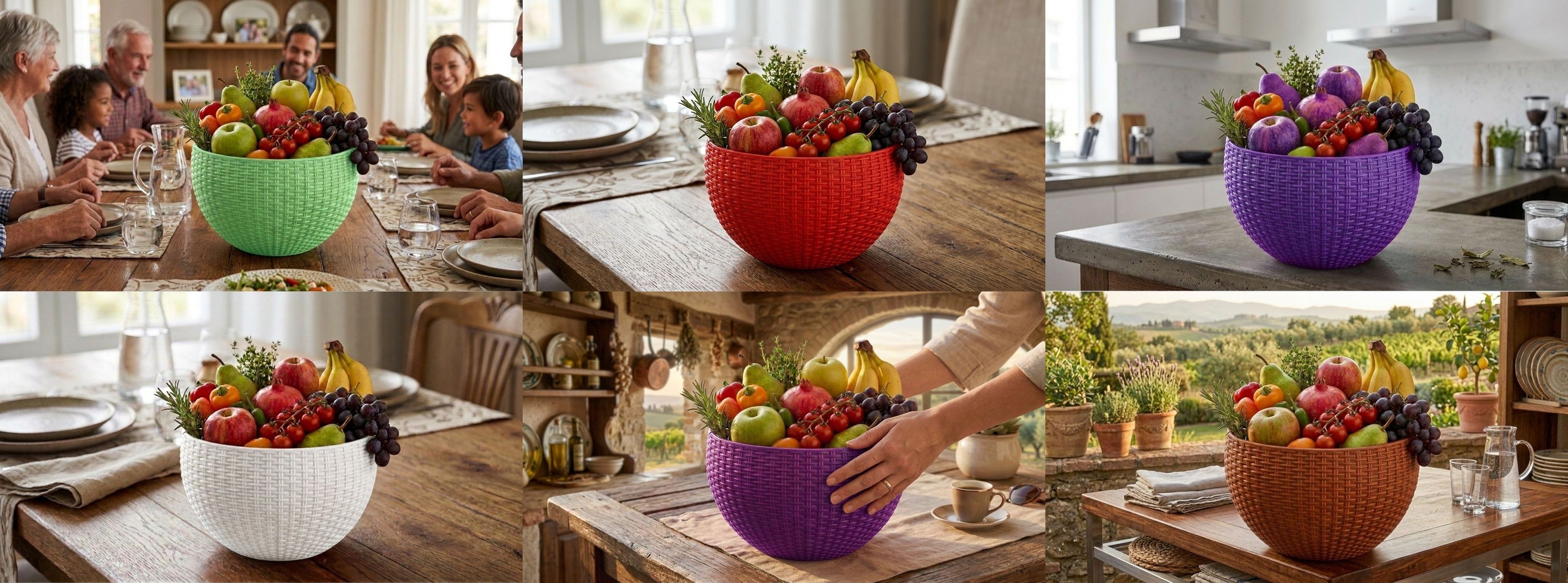 bluevista Multi SmartKitchen Basket Plastic Fruit & Vegetable Basket-picture-17