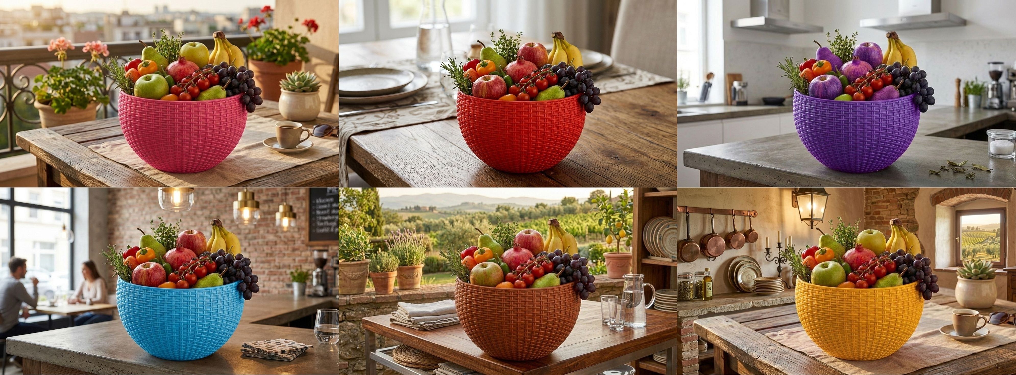 bluevista Multi SmartKitchen Basket Plastic Fruit & Vegetable Basket-picture-10