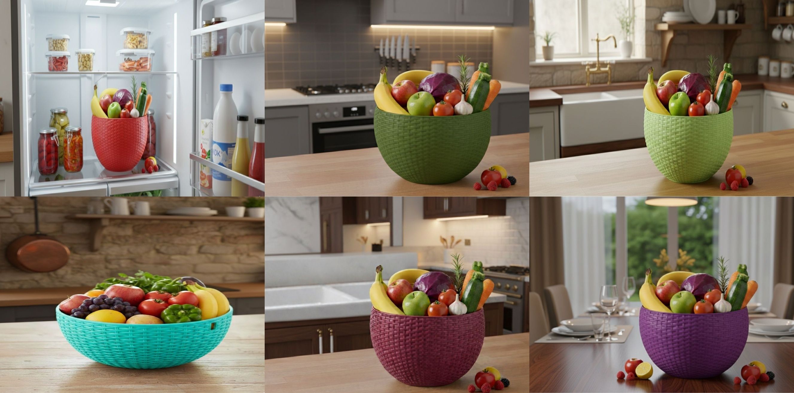 bluevista SmartKitchen Basket Plastic Fruit & Vegetable Basket-picture-28