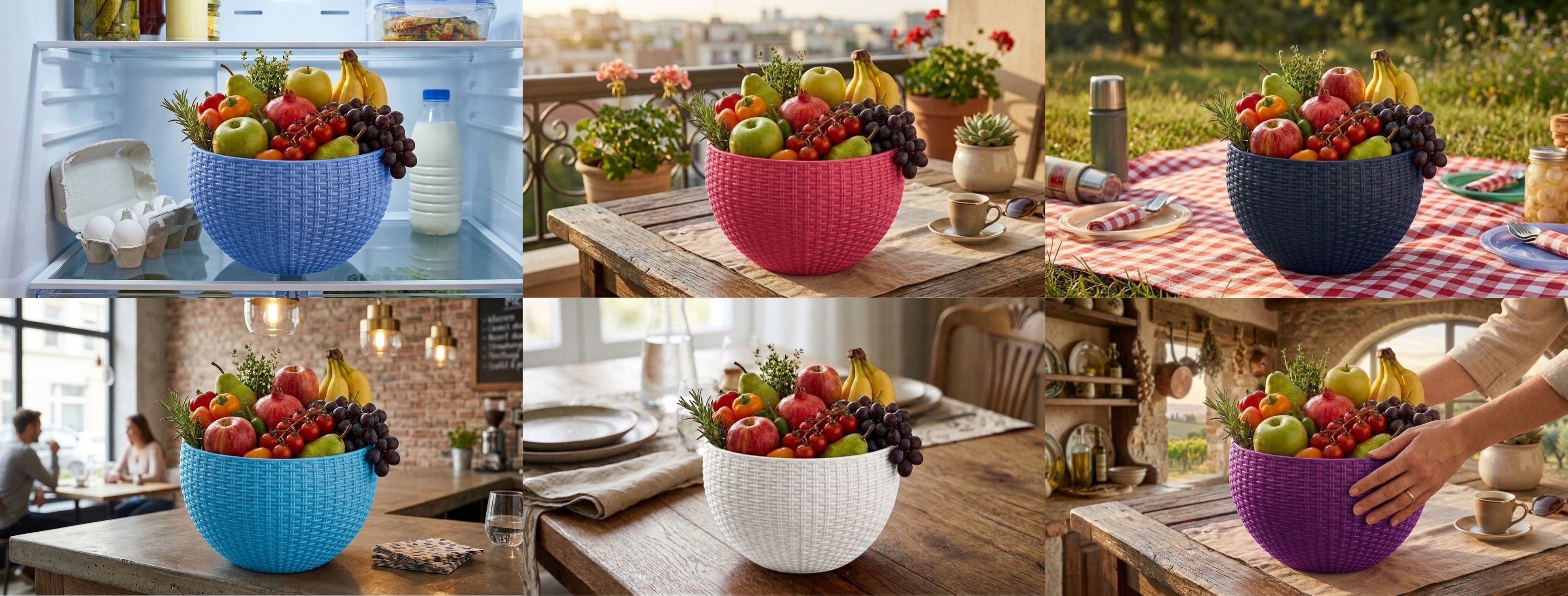 blooming furnancy Multi SmartKitchen Basket Plastic Fruit & Vegetable Basket-picture-20