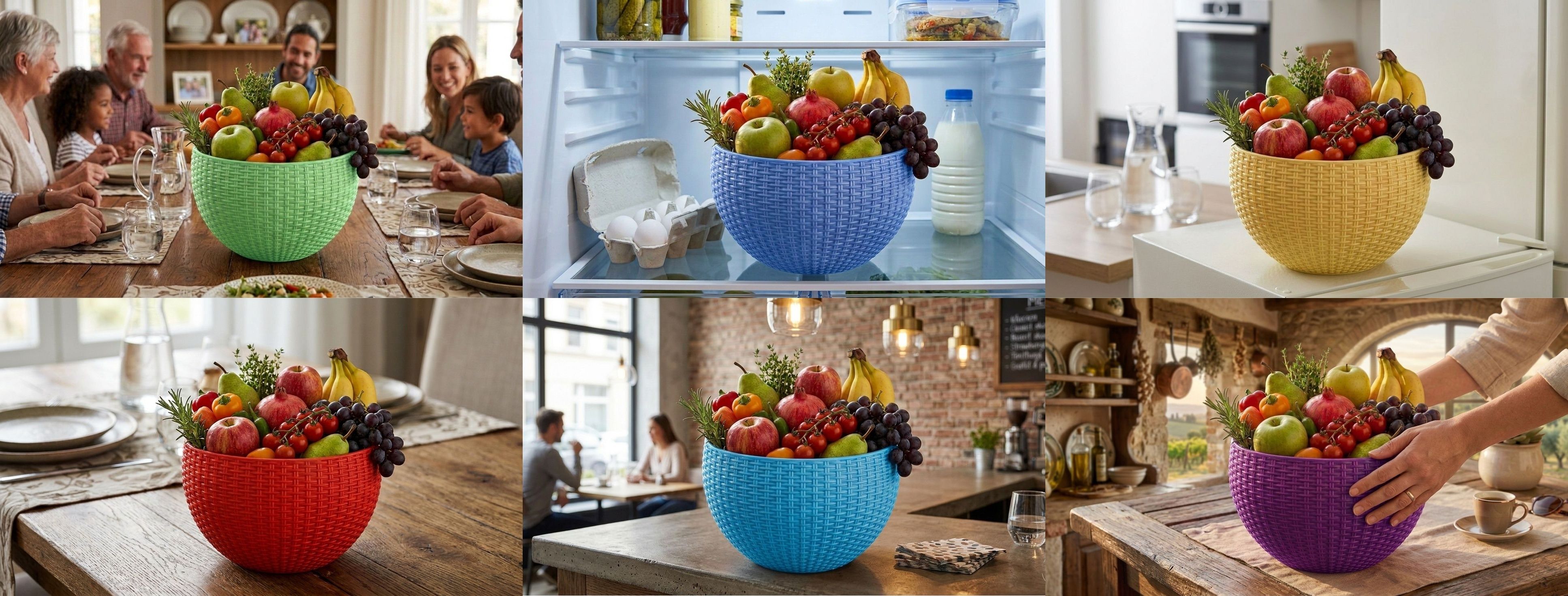 bluevista Multi SmartKitchen Basket Plastic Fruit & Vegetable Basket-picture-45