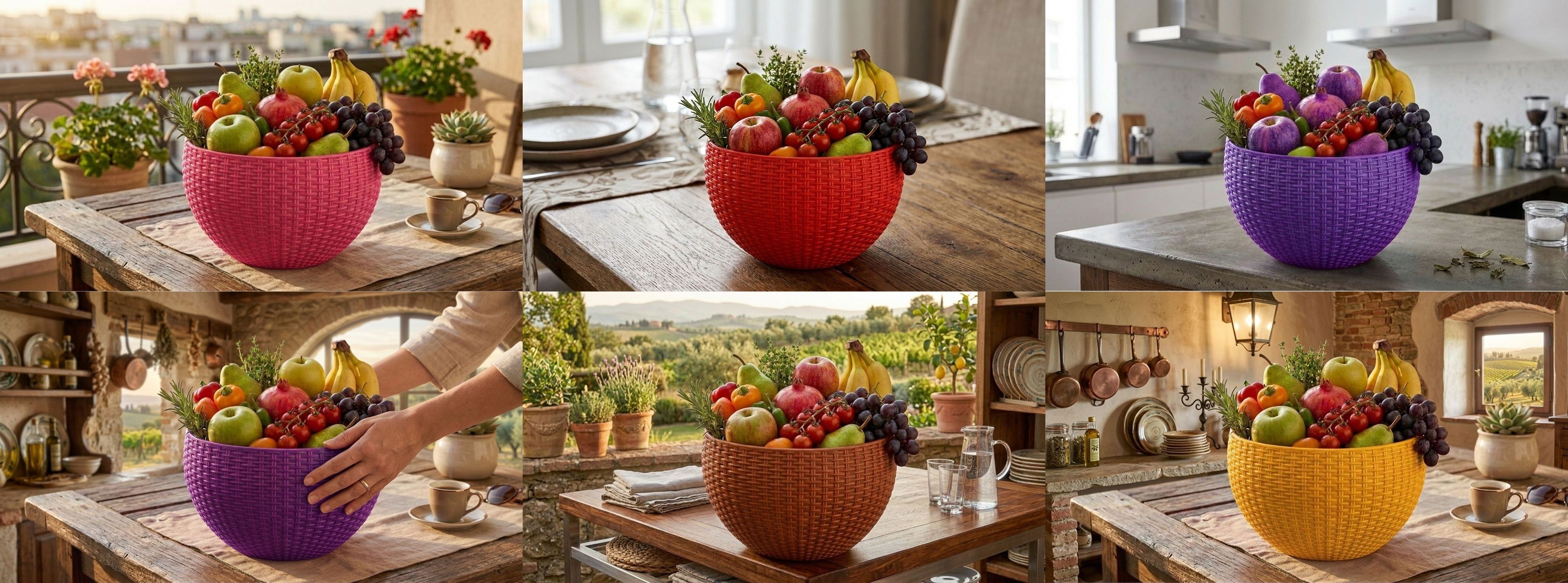 bluevista Multi SmartKitchen Basket Plastic Fruit & Vegetable Basket-picture-45