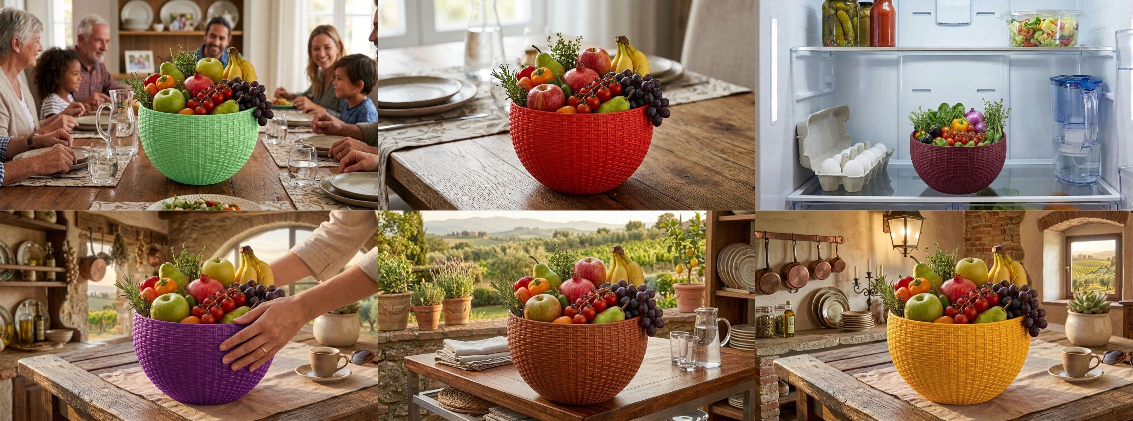 bluevista Multi SmartKitchen Basket Plastic Fruit & Vegetable Basket-picture-13