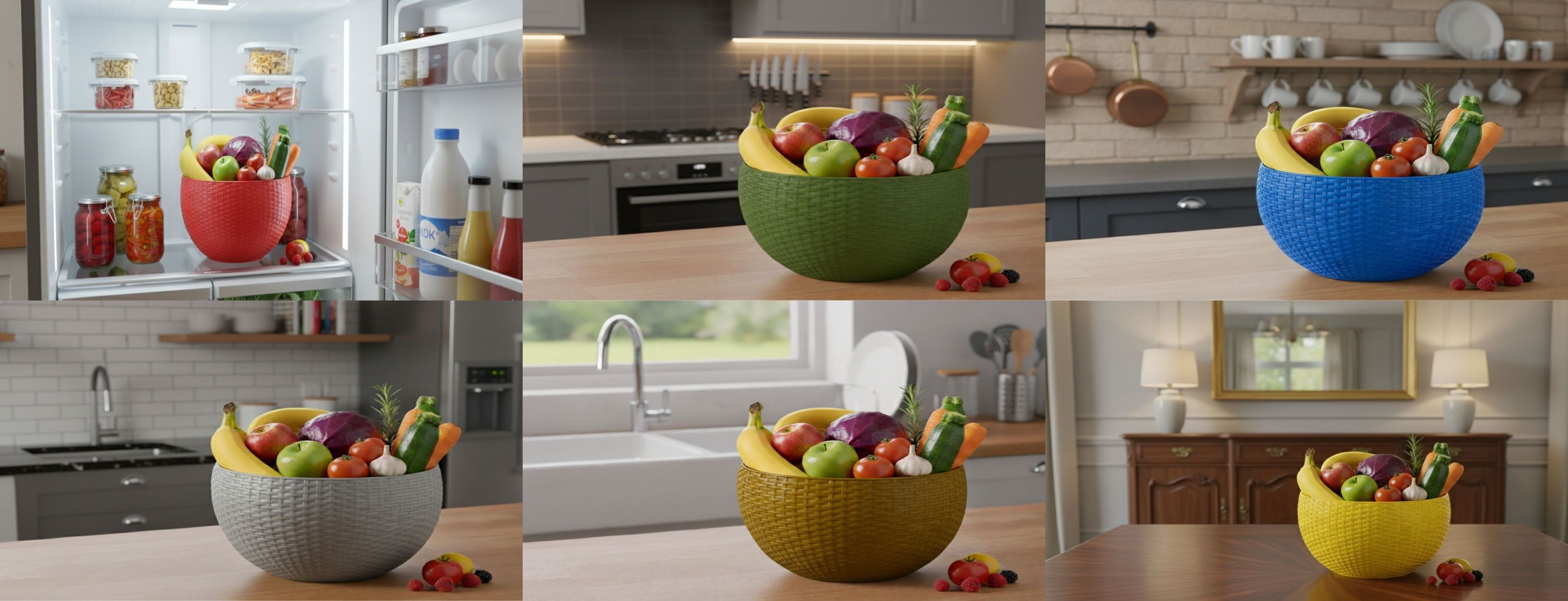 bluevista SmartKitchen Basket Plastic Fruit & Vegetable Basket-picture-23